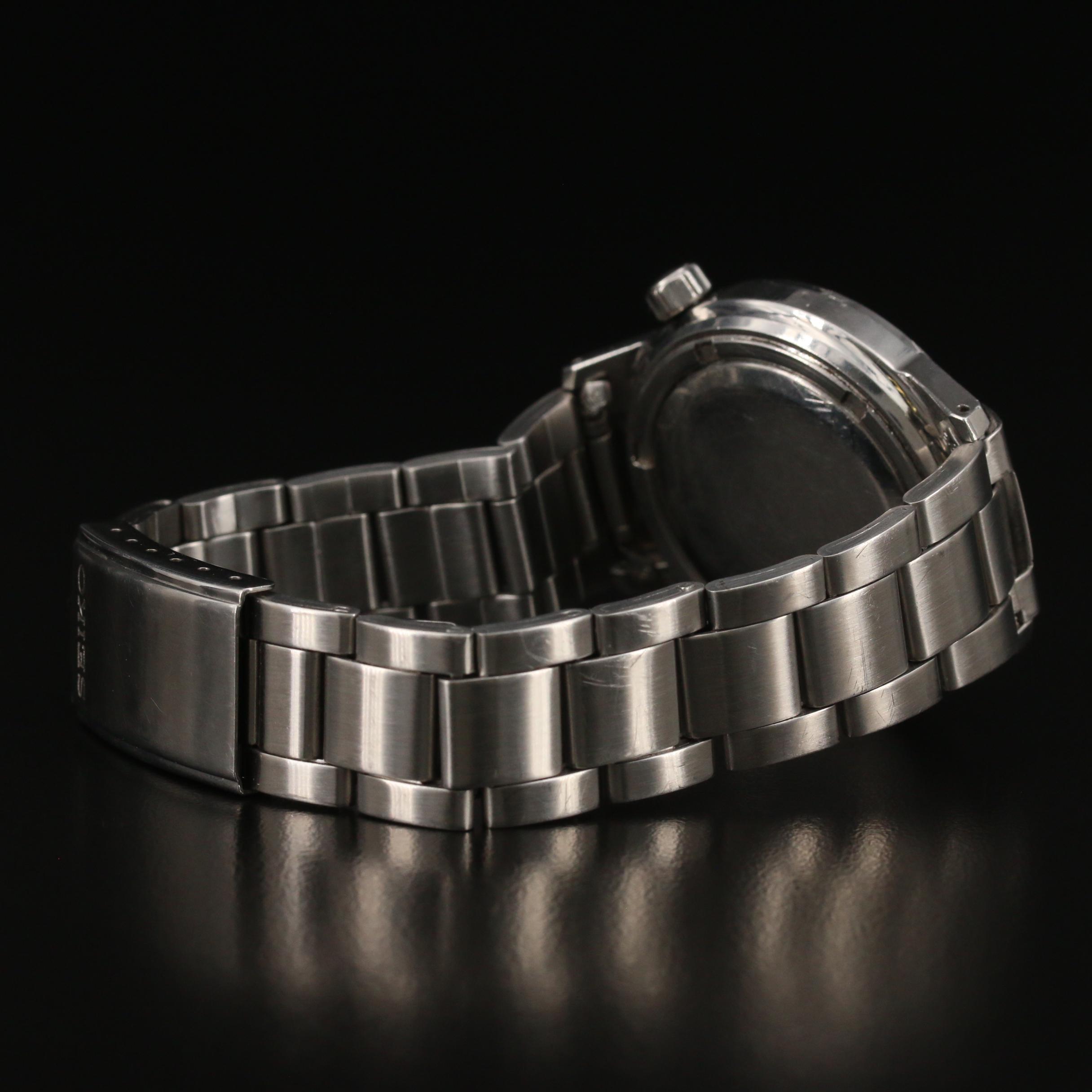 "Seikomatic Silverwave" Stainless Steel Automatic Watch