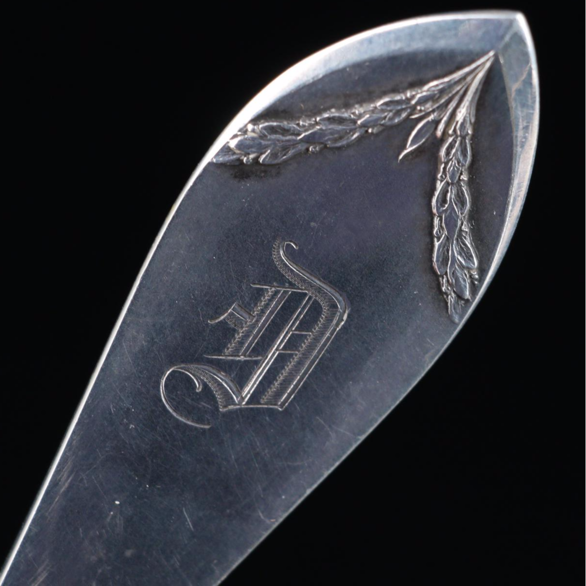 Norwegian 830 Silver Chased and Pierced Fish Server, Early 20th C.