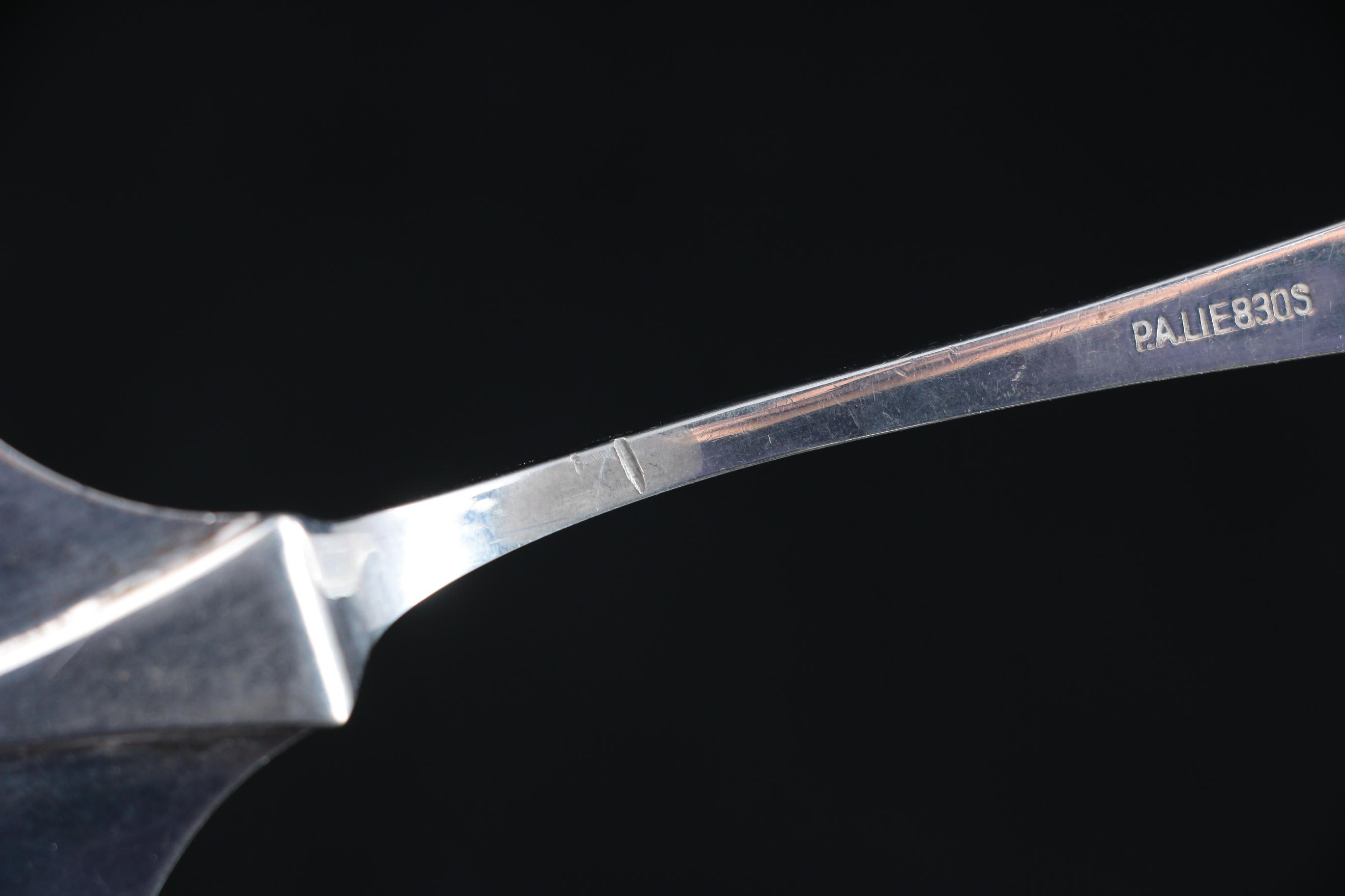 Norwegian 830 Silver Chased and Pierced Fish Server, Early 20th C.