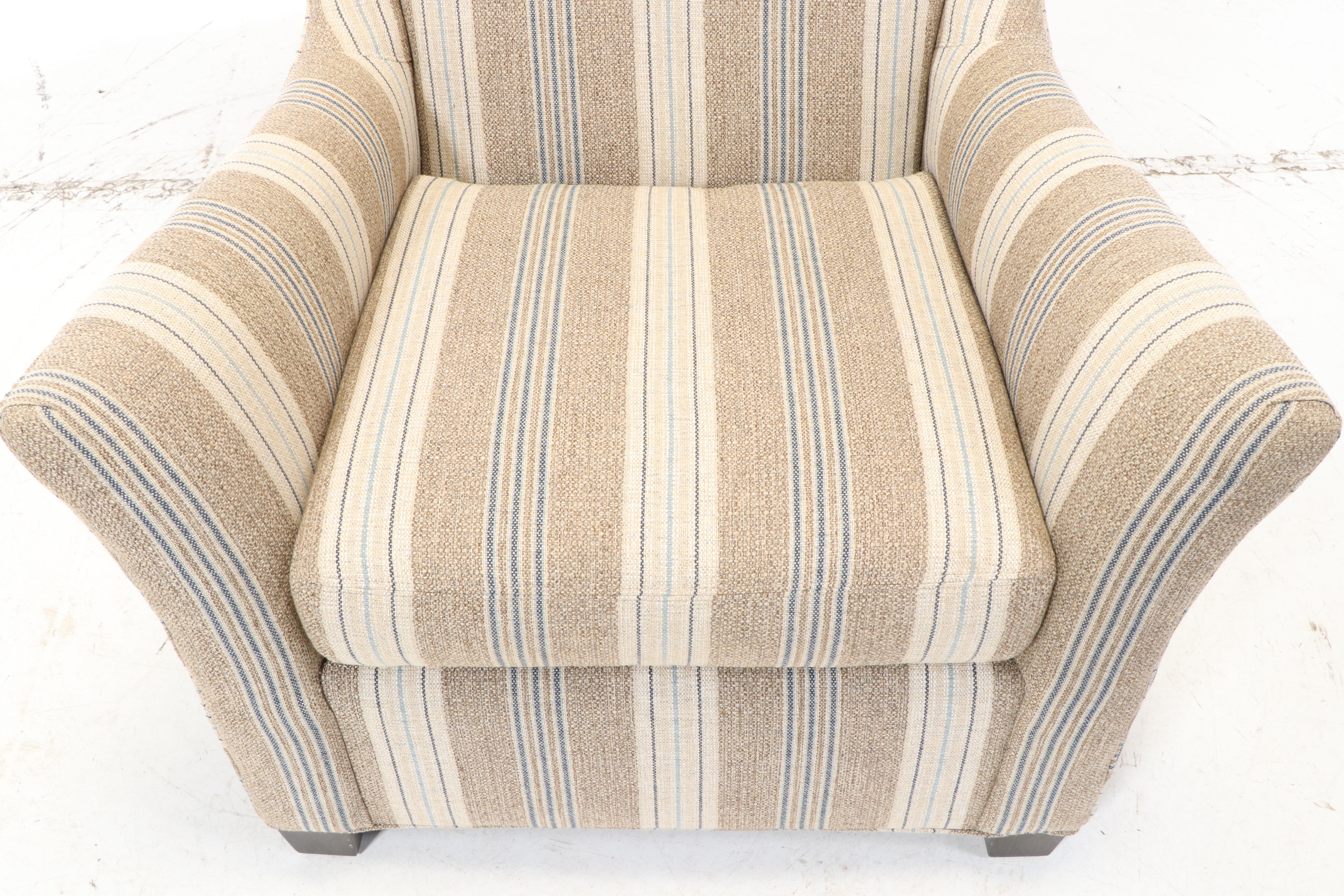 CR Laine Furniture Custom-Upholstered Wingback Armchair