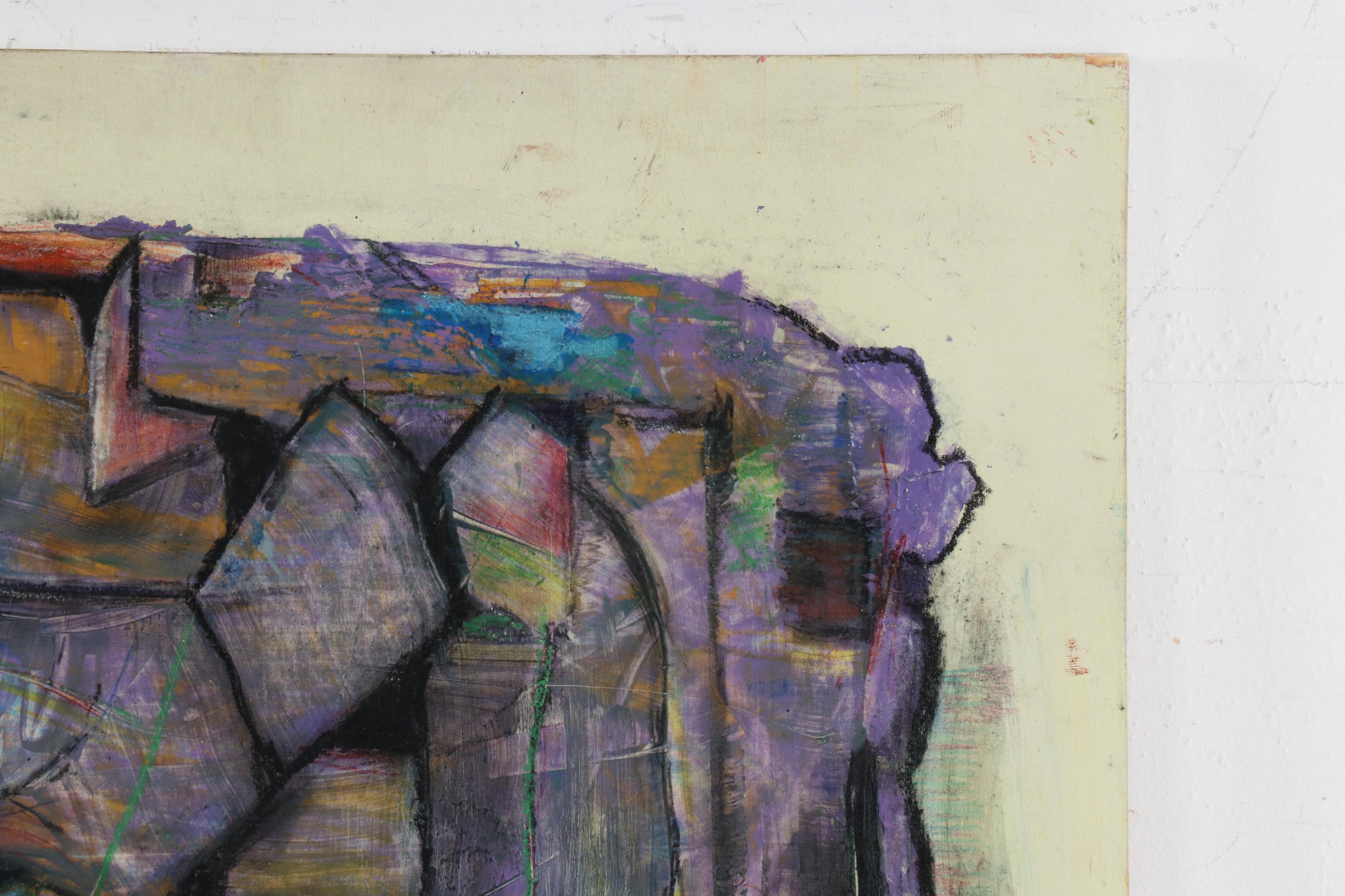 Janice Schuler Mixed Media Painting "...Let All Who Breathe Partake..."