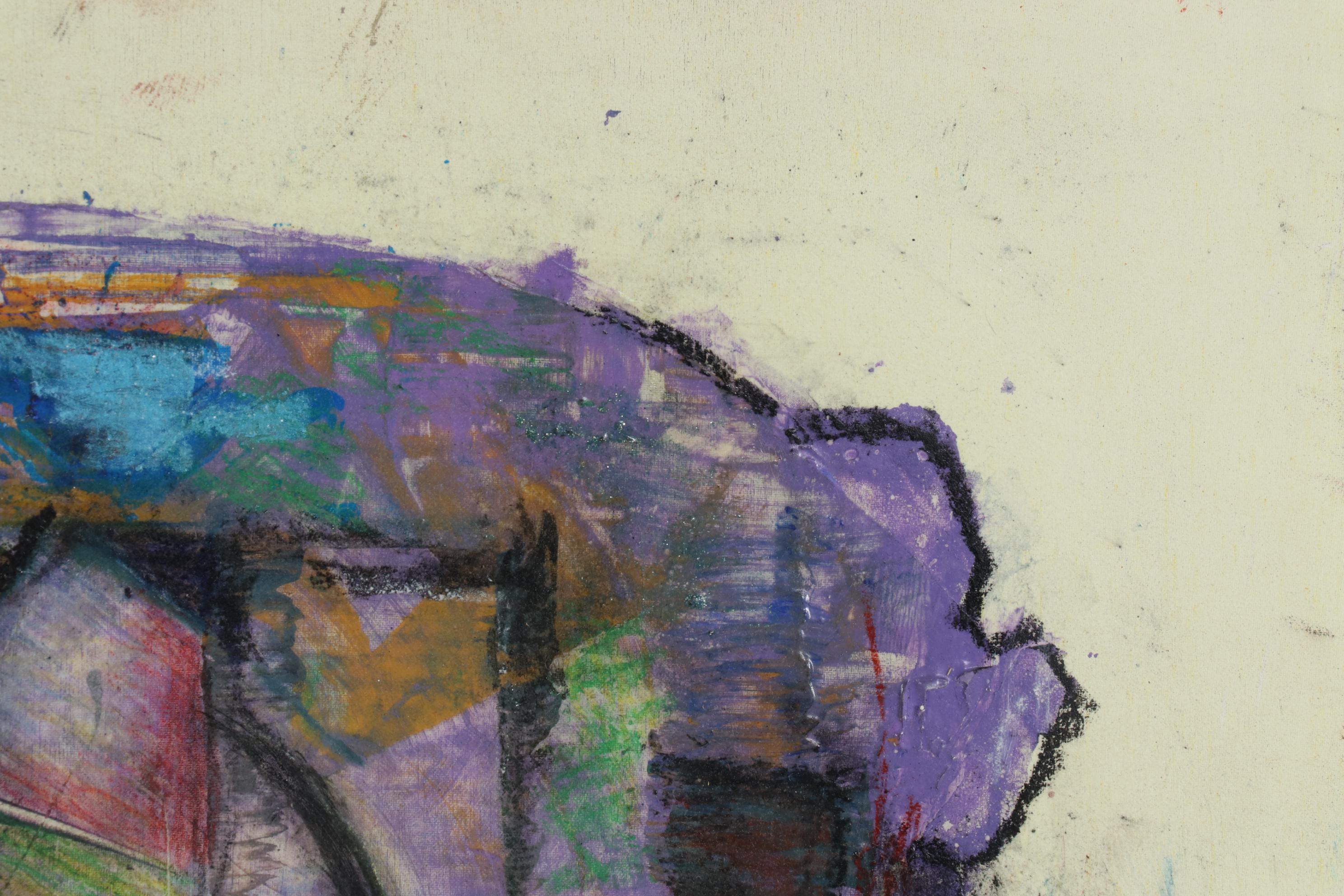 Janice Schuler Mixed Media Painting "...Let All Who Breathe Partake..."