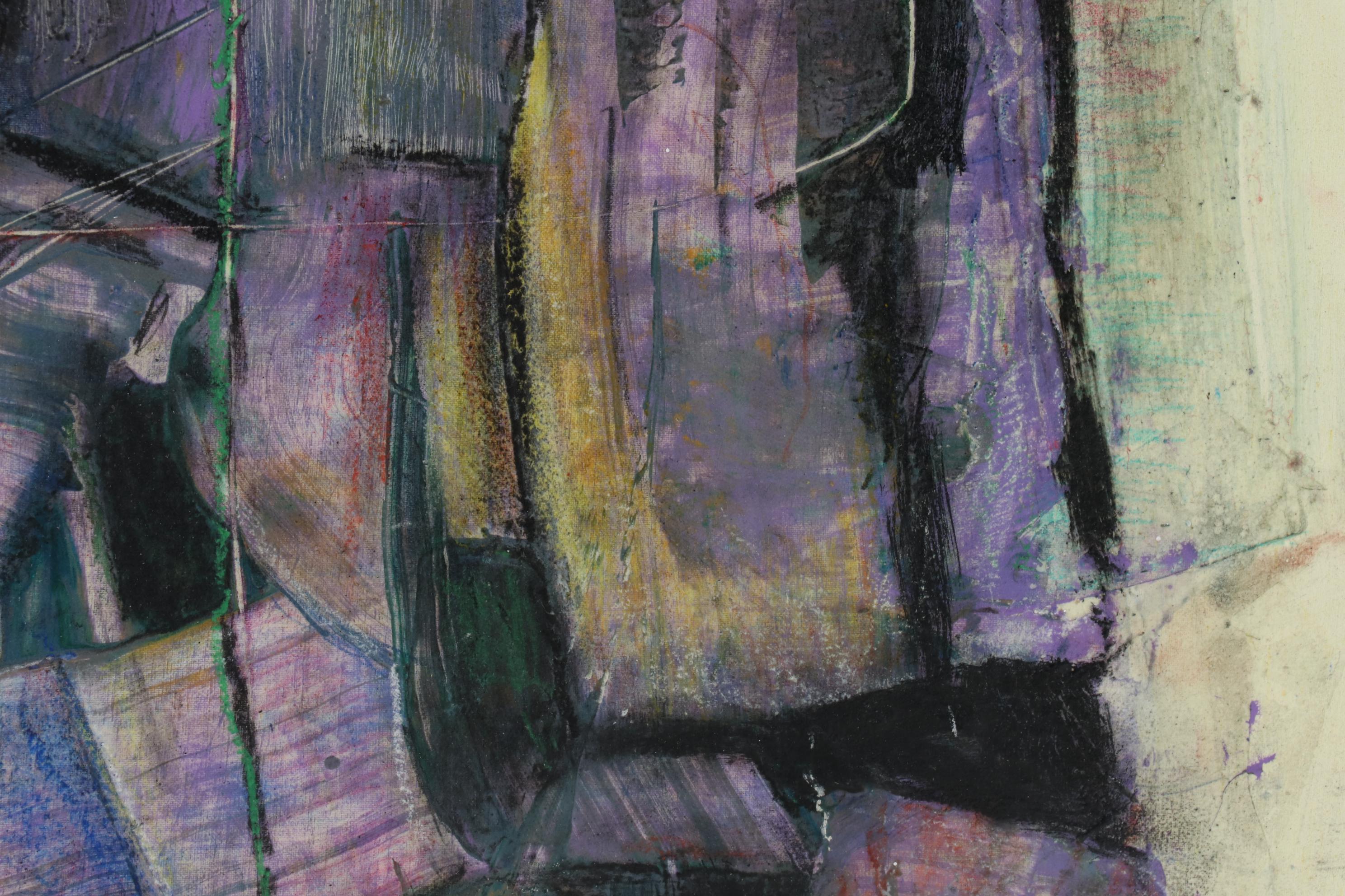 Janice Schuler Mixed Media Painting "...Let All Who Breathe Partake..."