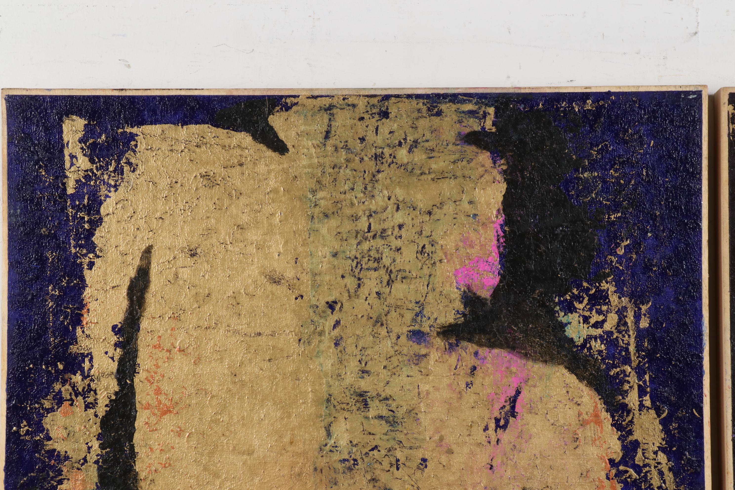 Janice Schuler Abstract Acrylic Painting "Gender Studies," 2017