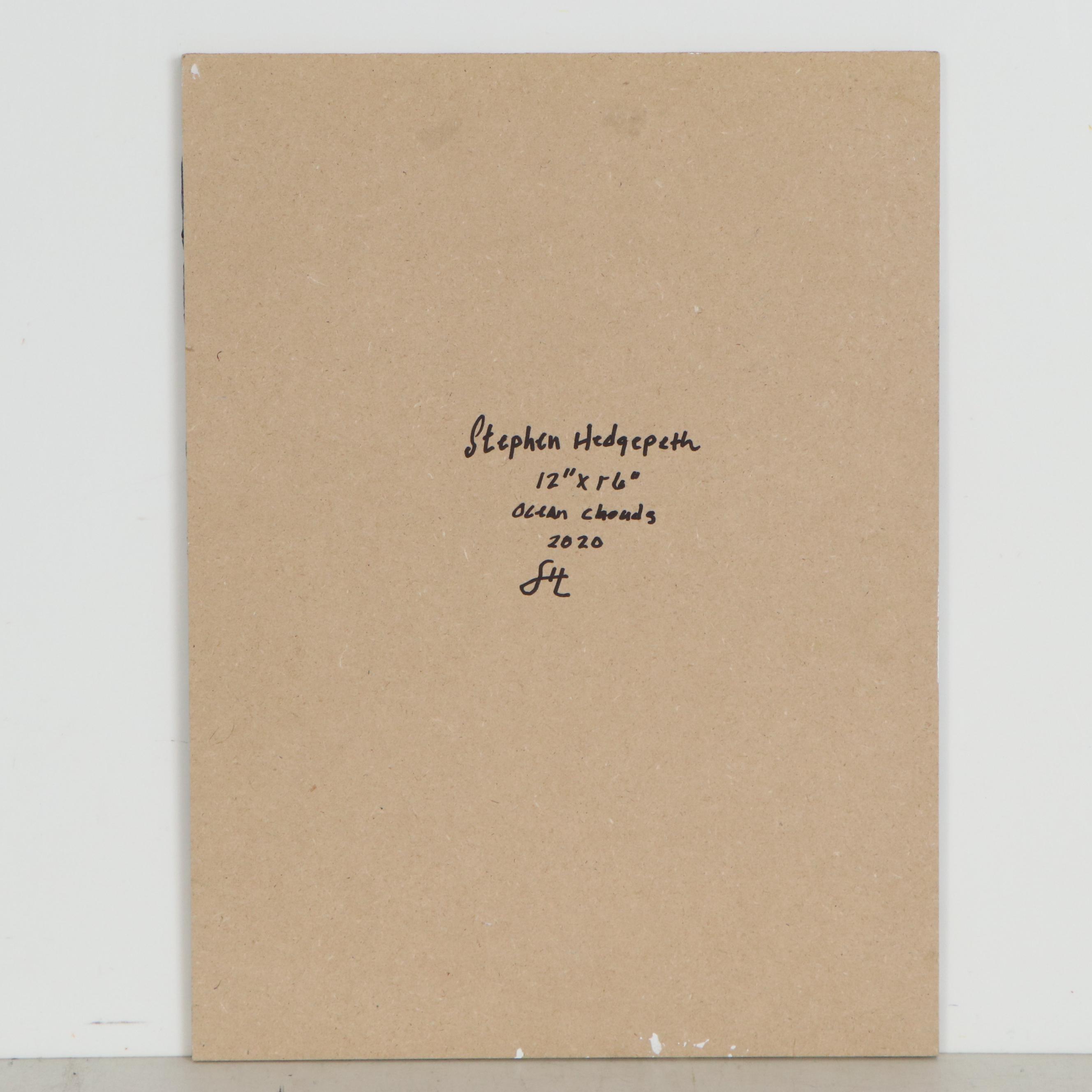 Stephen Hedgepeth Oil Painting "Ocean Clouds," 2020