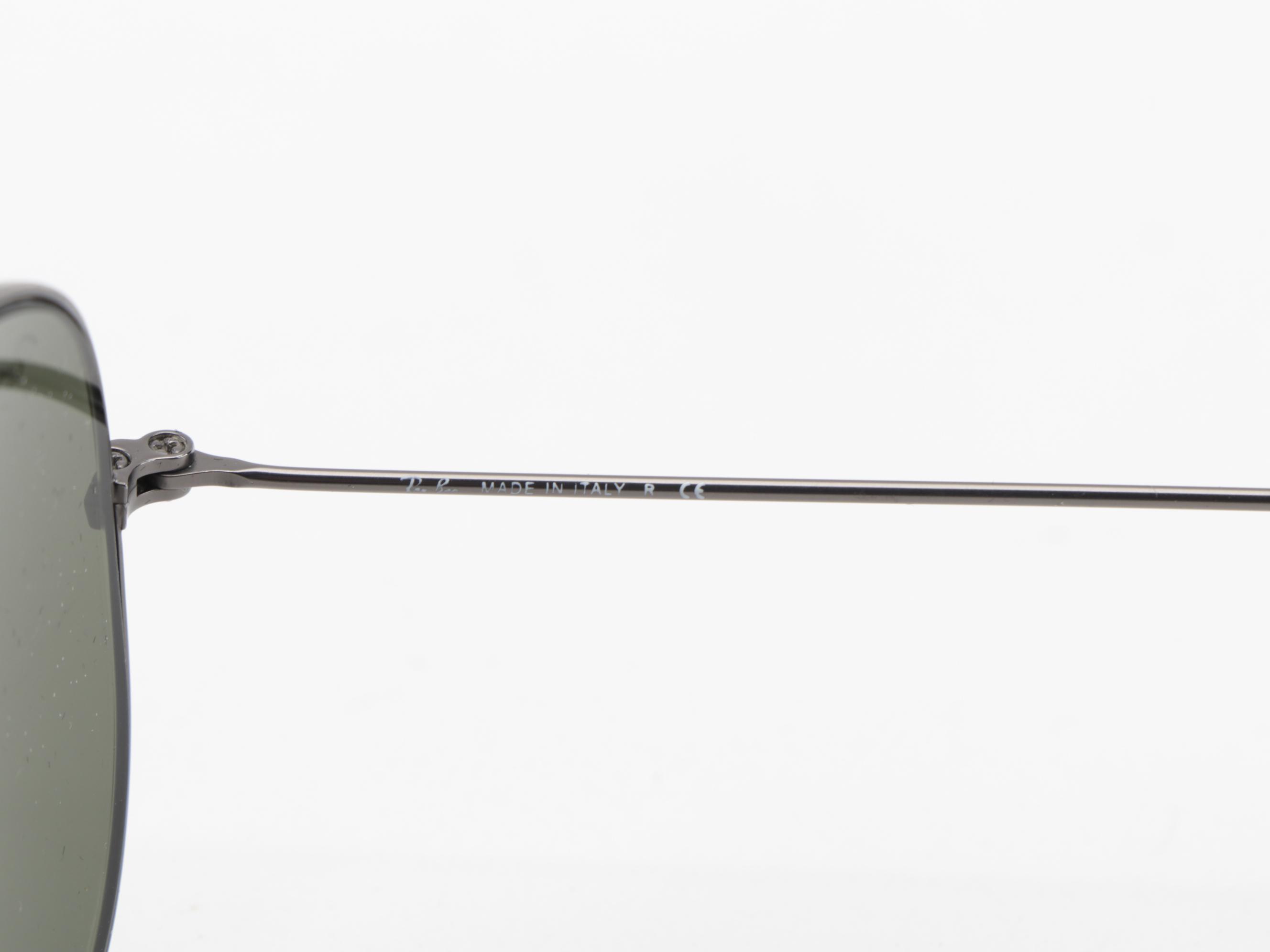 Ray-Ban RB3025 Aviator Large Metal Mirrored Sunglasses with Case