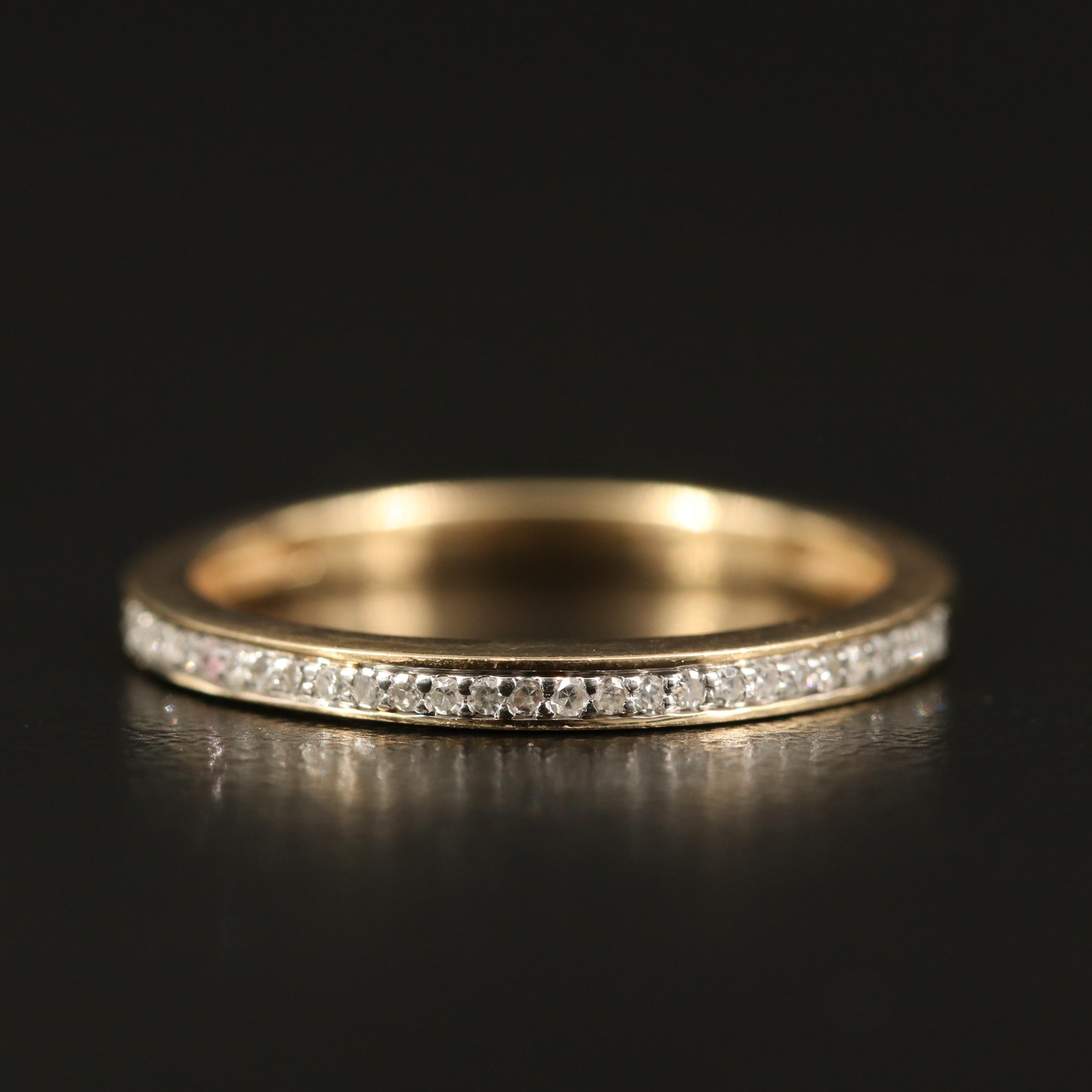 14K Diamond Band