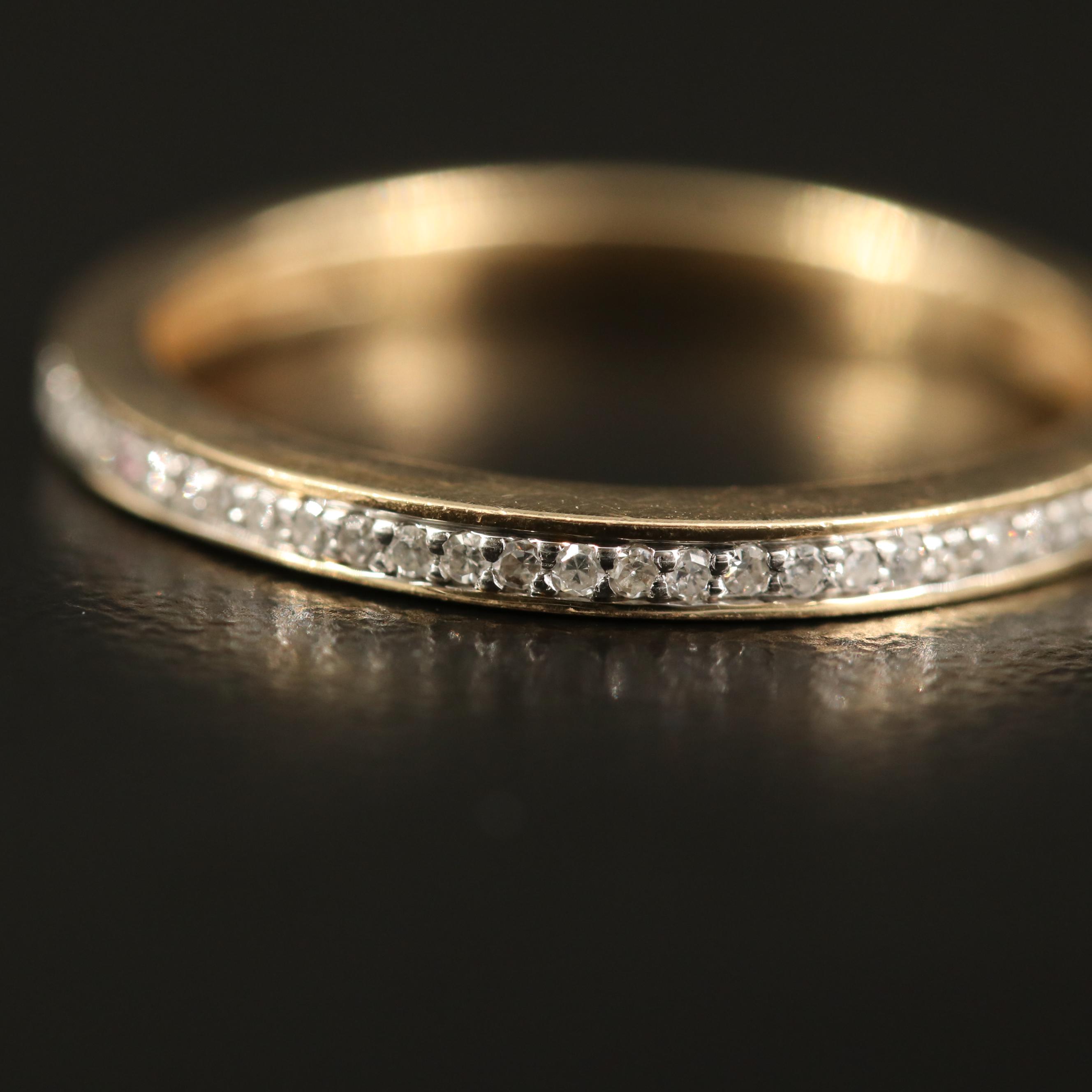14K Diamond Band