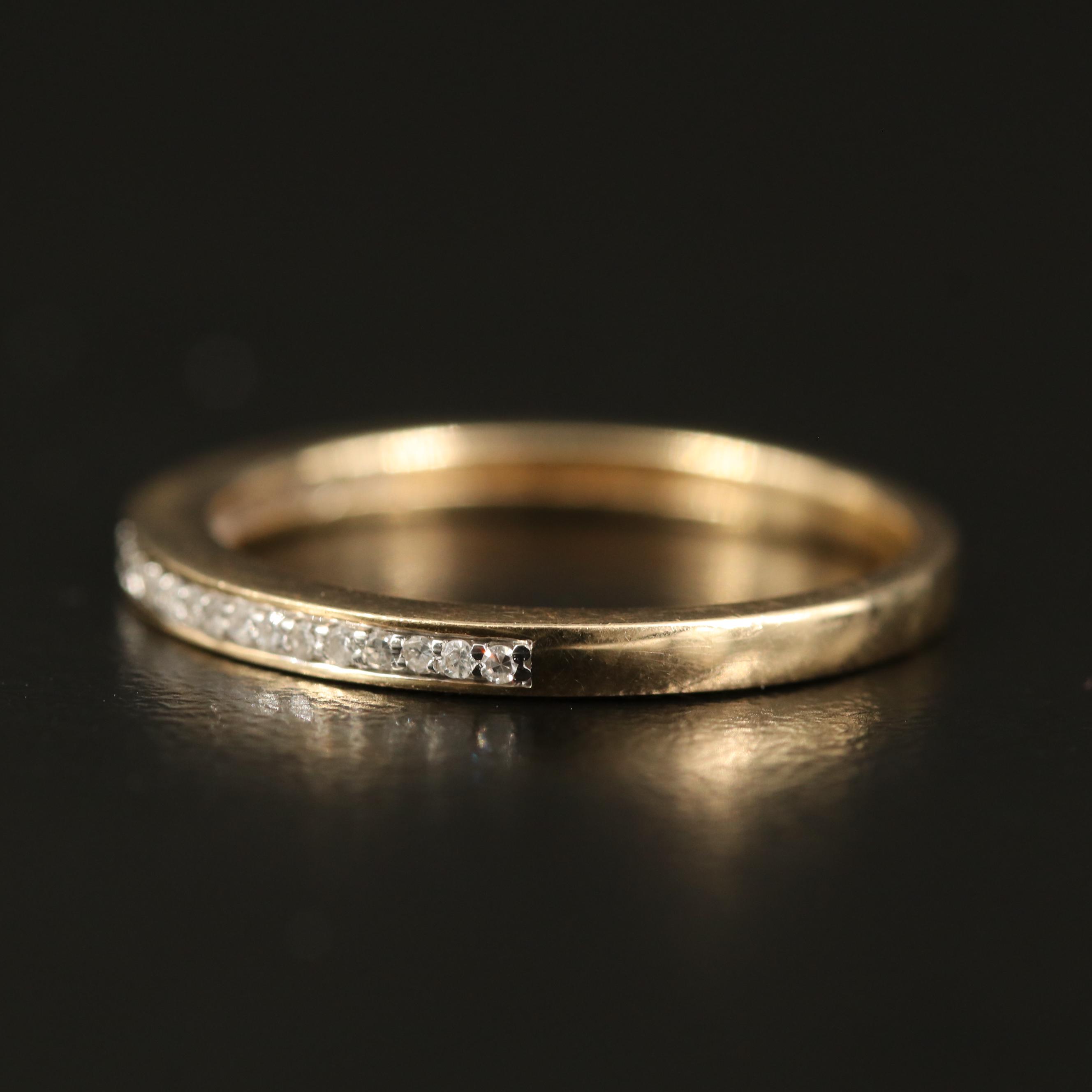 14K Diamond Band