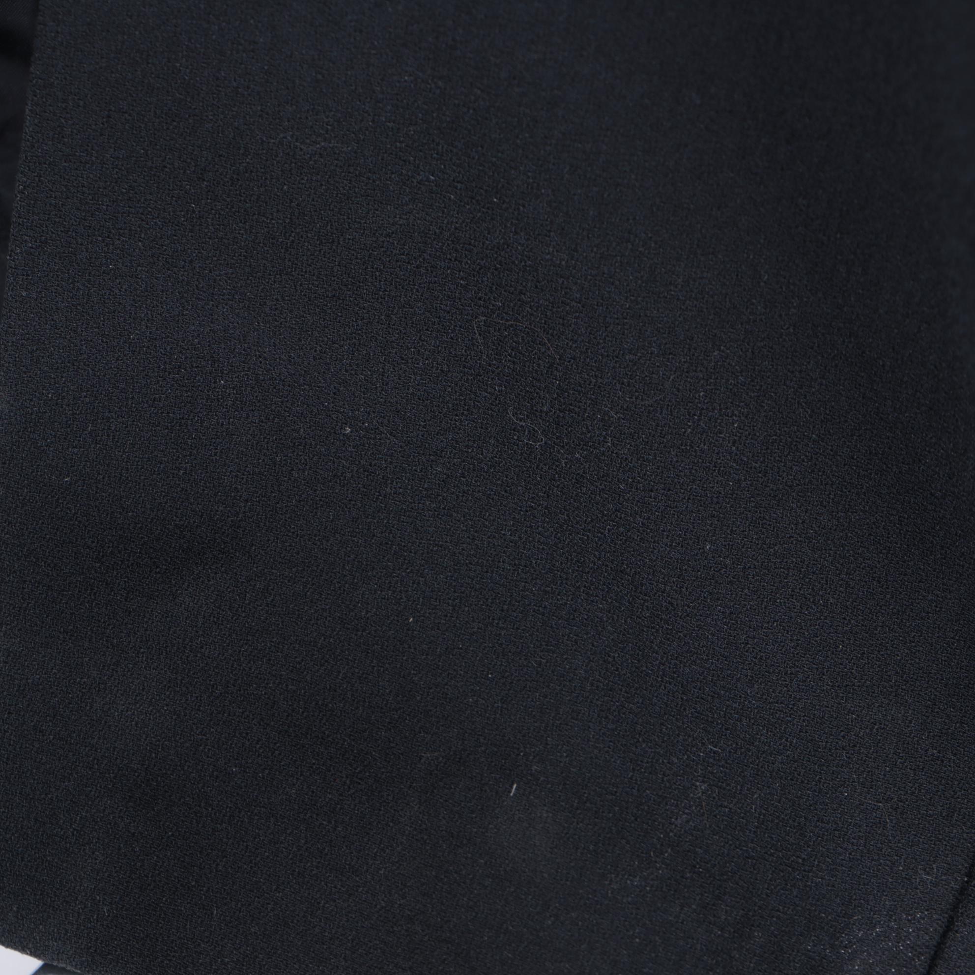 Karen Miller New York Black Dress Suit with Embellished Collar and Button