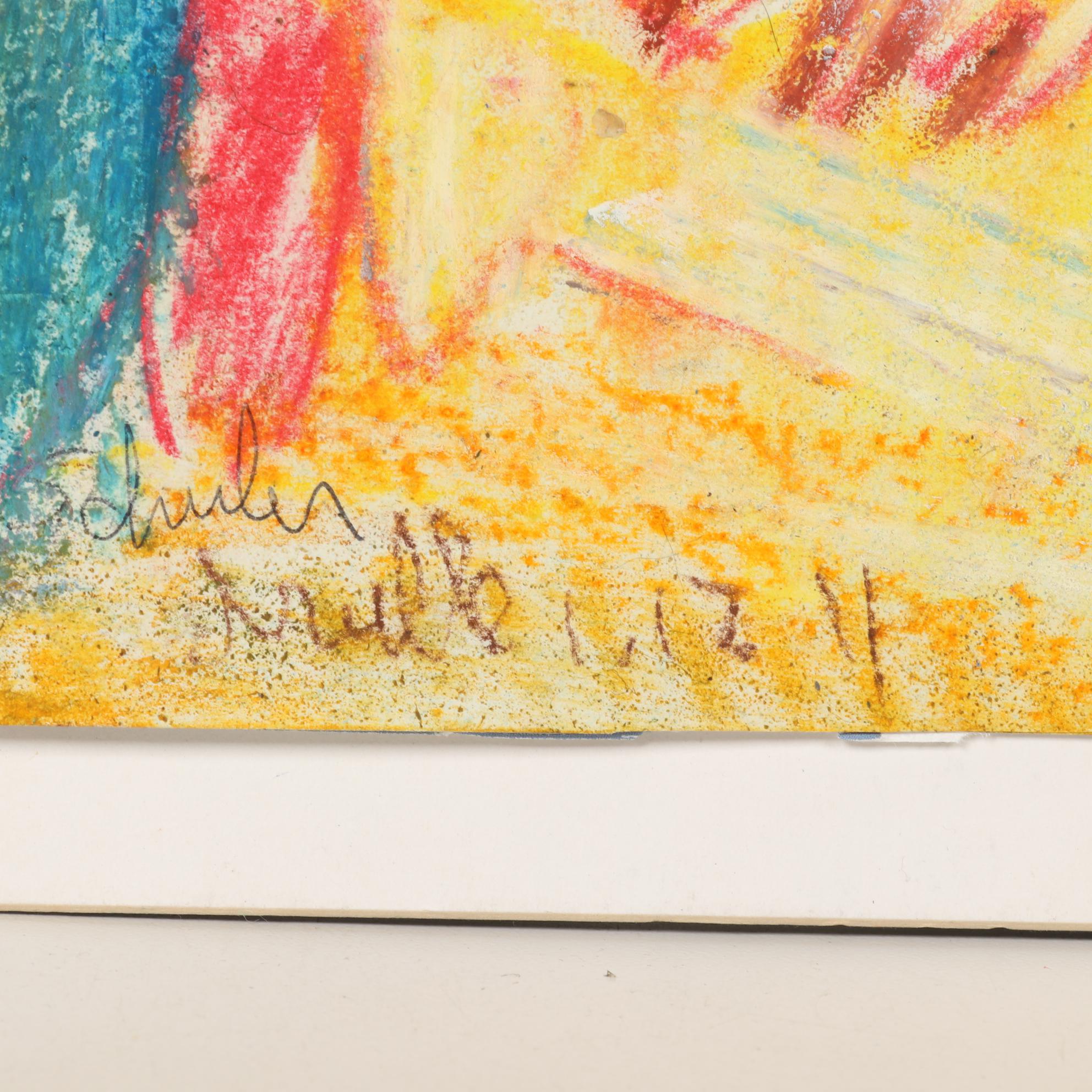 Janice Schuler Pastel Drawing "Brielle," 2011