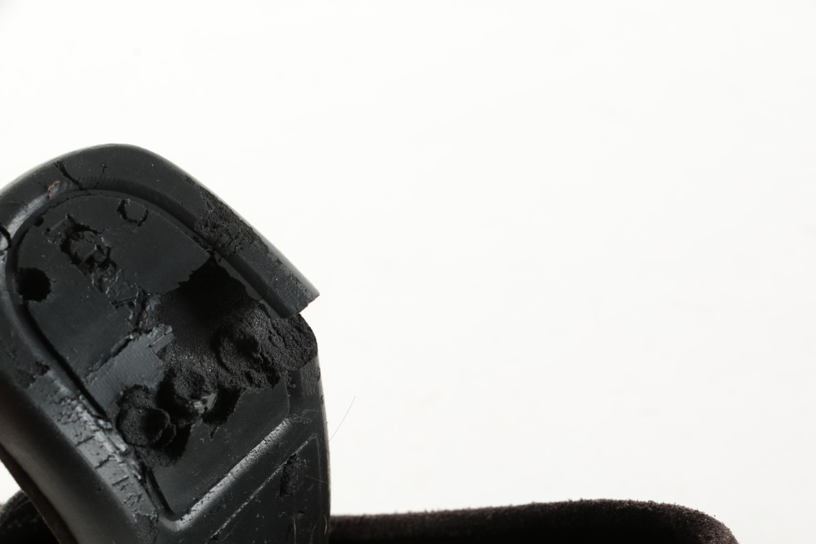 Prada Scamosciato Ebano Brown Suede Penny Driver Loafers