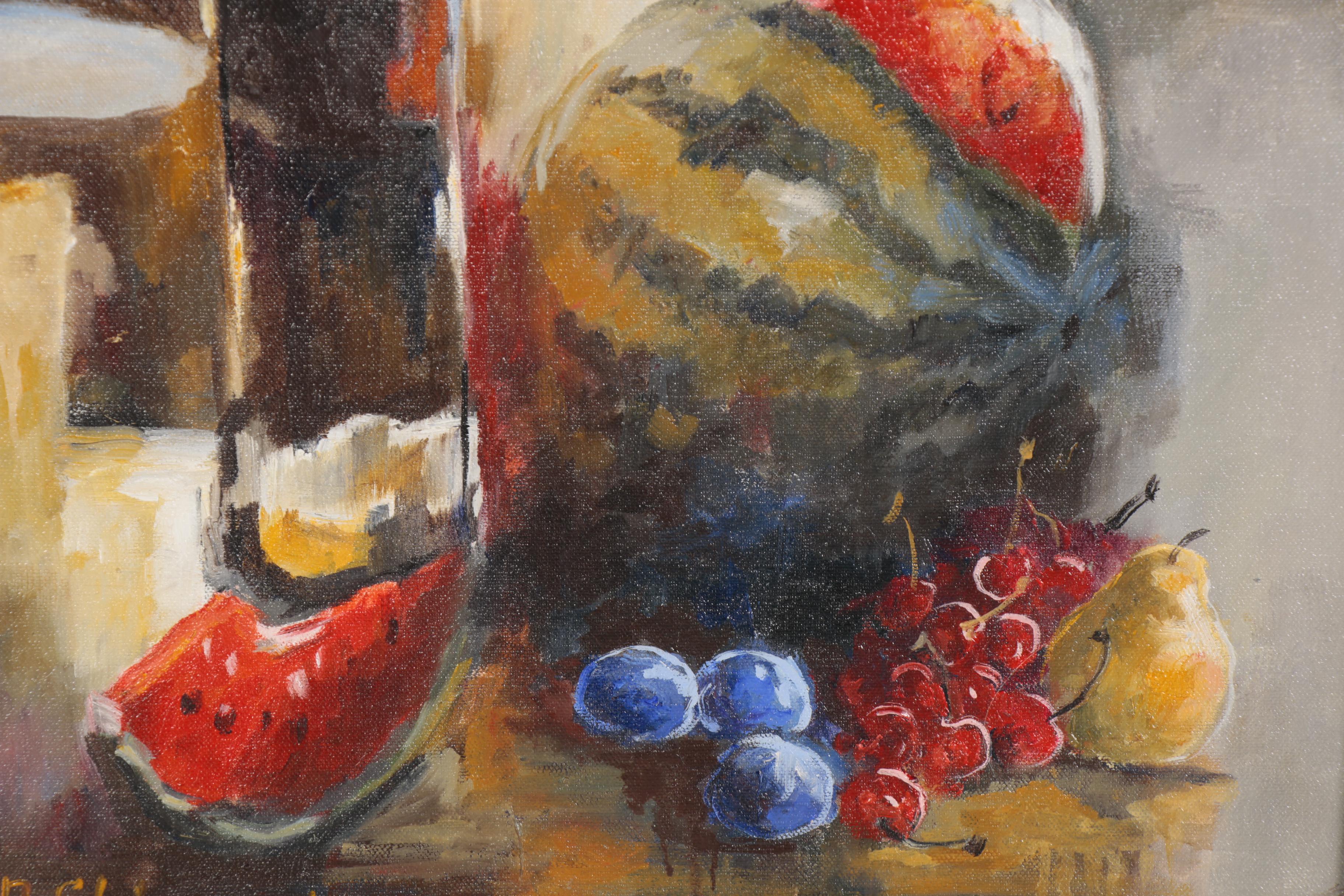Nataliya Shlomenko Oil Painting "Watermelon Wine"
