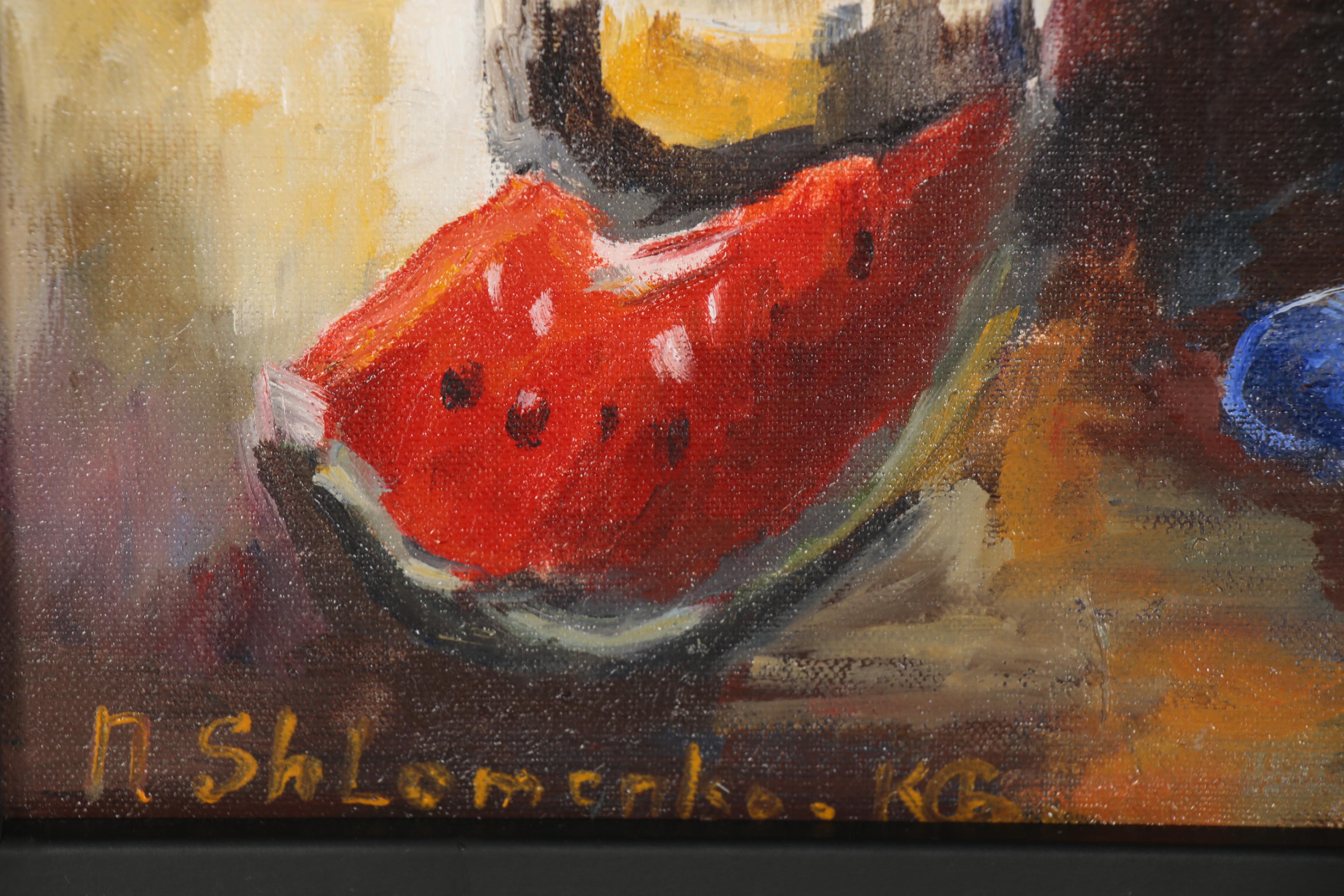 Nataliya Shlomenko Oil Painting "Watermelon Wine"