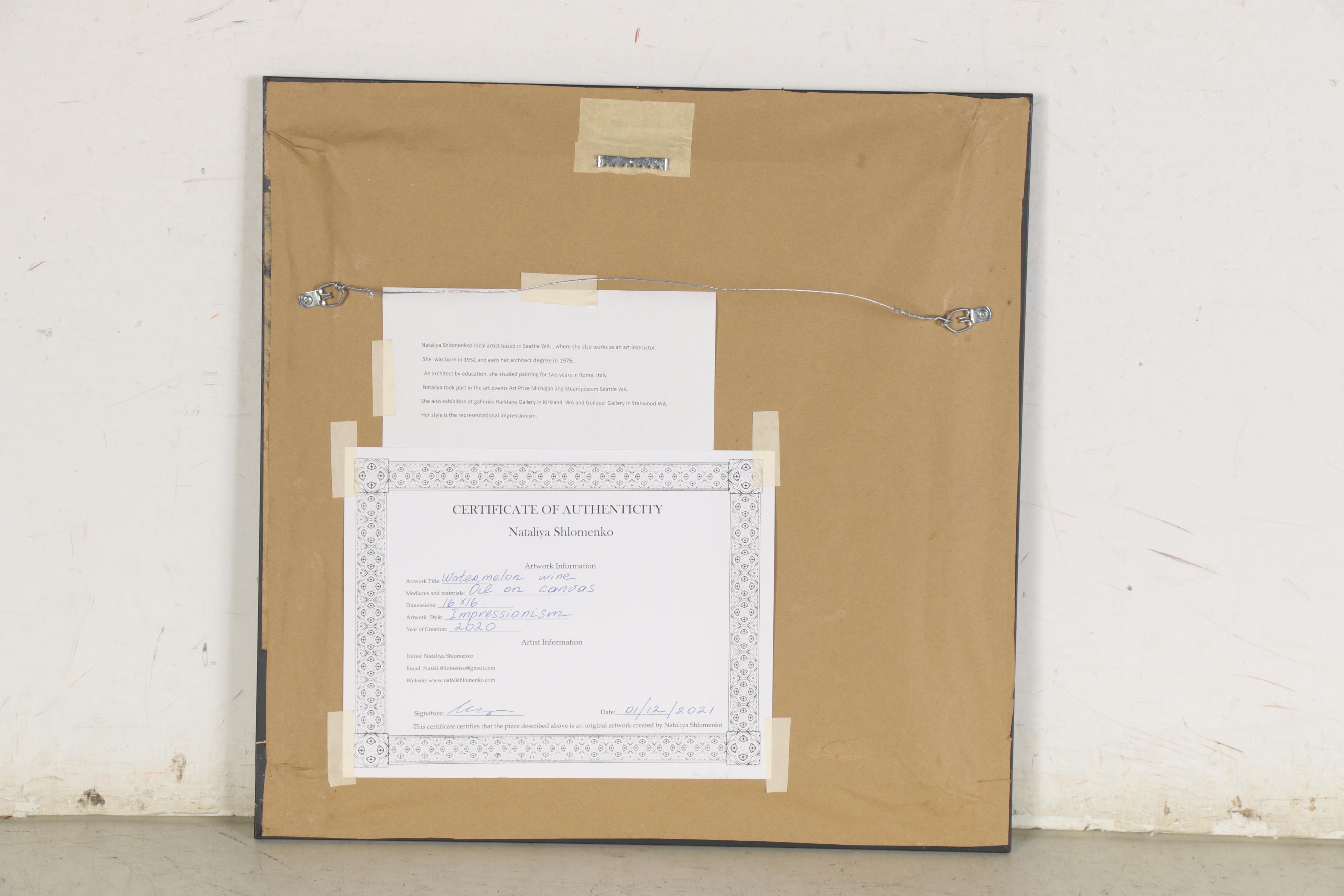 Nataliya Shlomenko Oil Painting "Watermelon Wine"