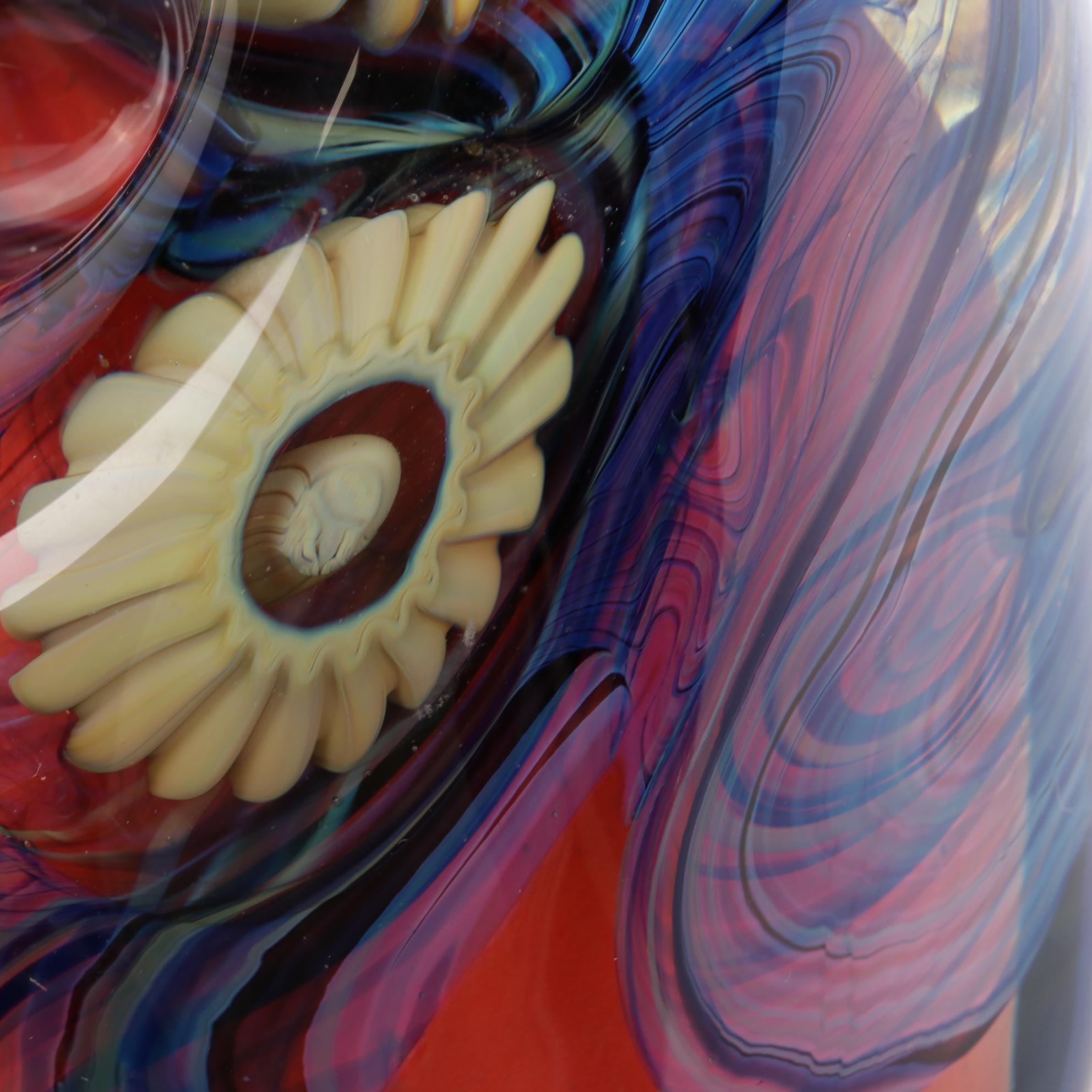 Robert Eickholt Handblown Art Glass Paperweight, 2008