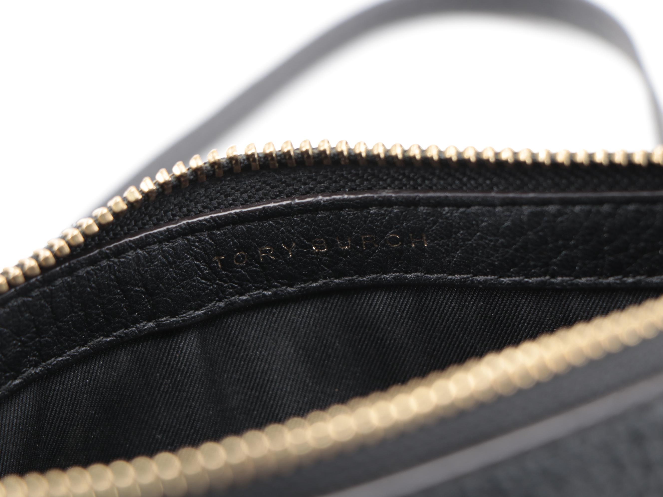 Tory Burch Black Leather Crossbody and Michael Kors Red Saddle Bag