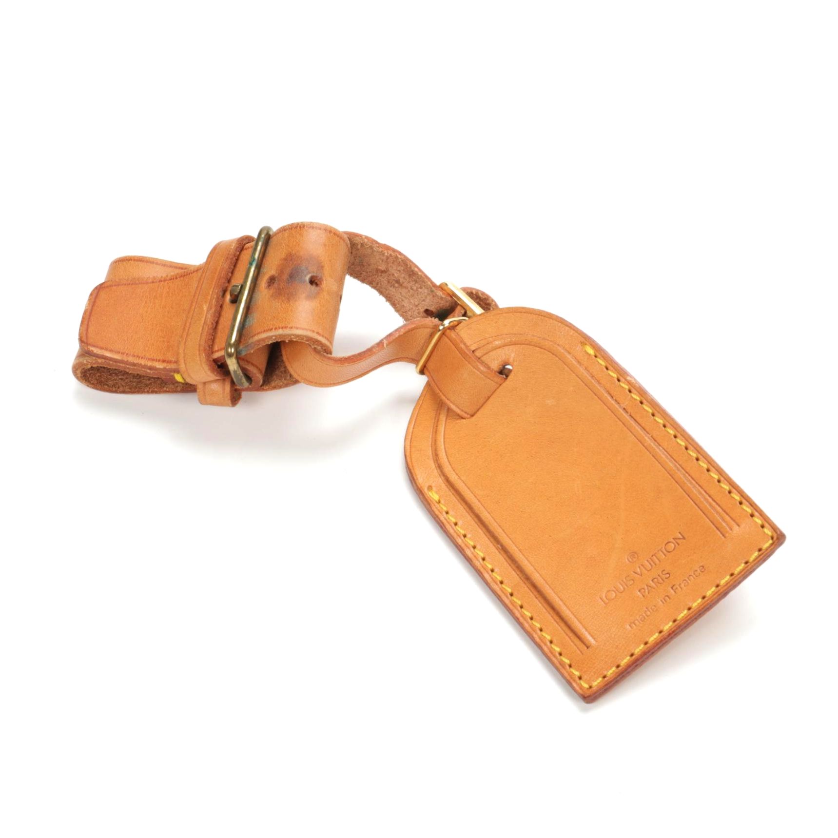 Louis Vuitton Luggage Tag and Poignet in Vachetta Leather