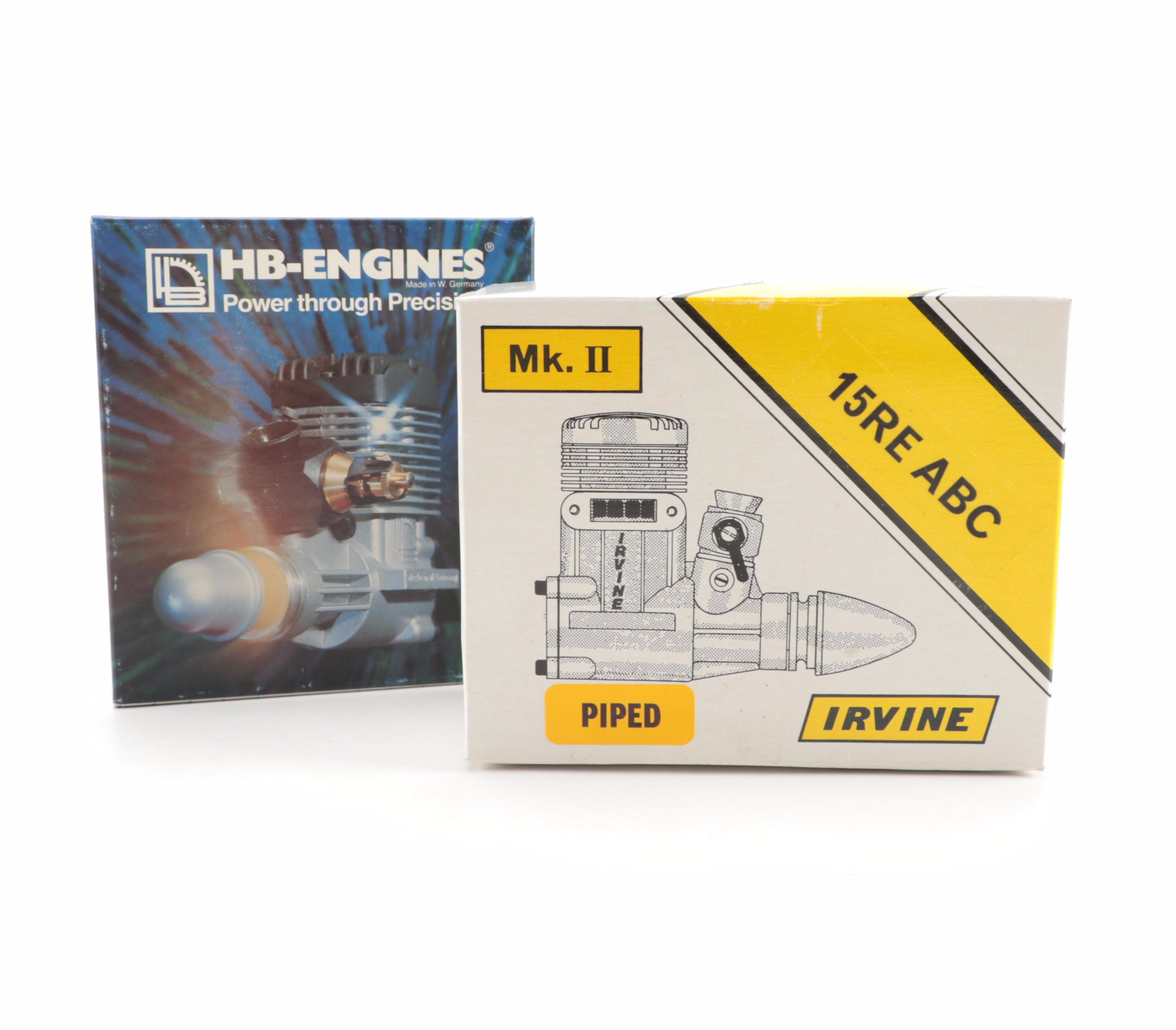 Irvine and HB-Engines Model Airplane and Car Engines