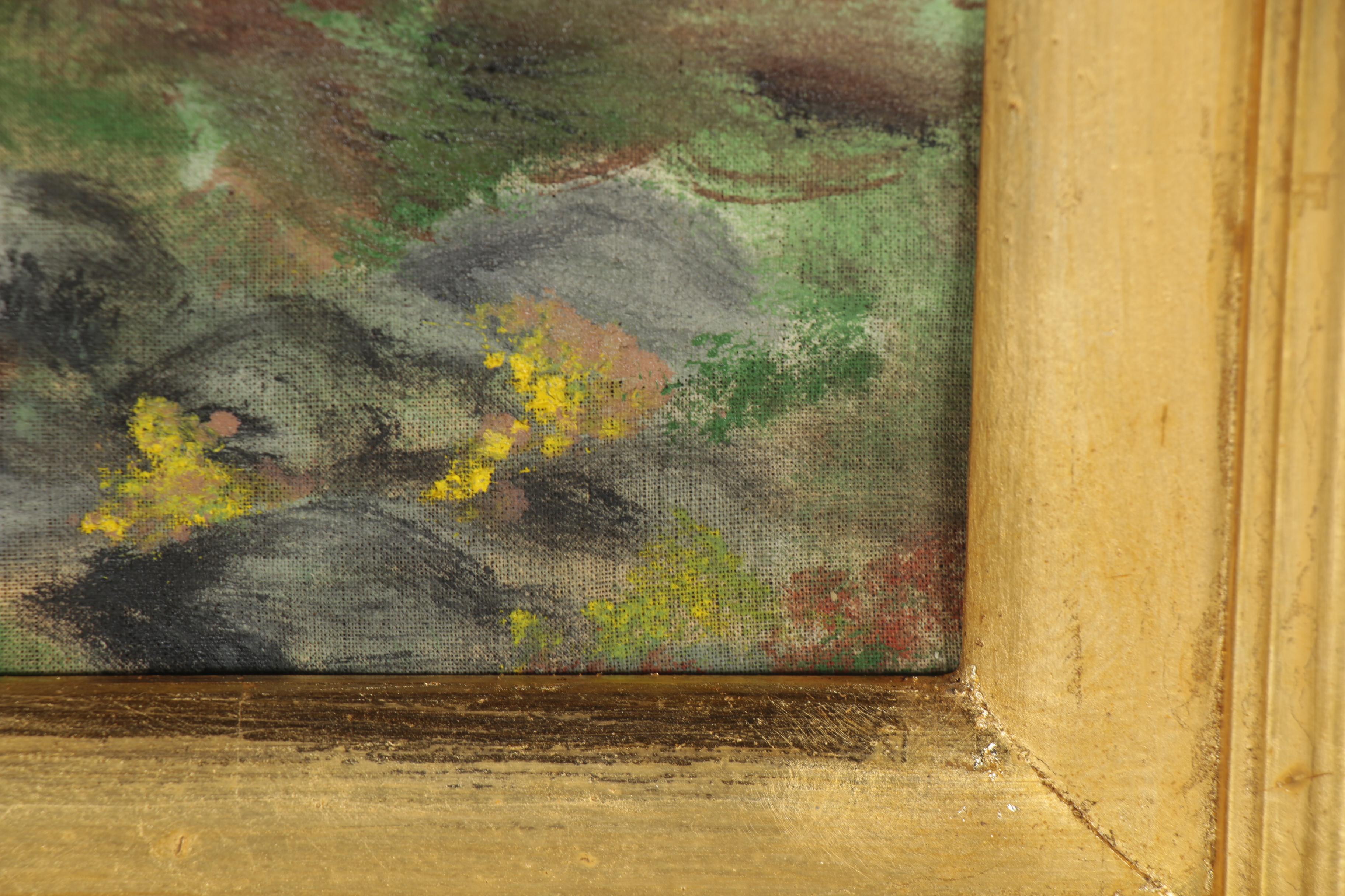 Oil Painting of Hunting Dogs, Early-Mid-20th Century