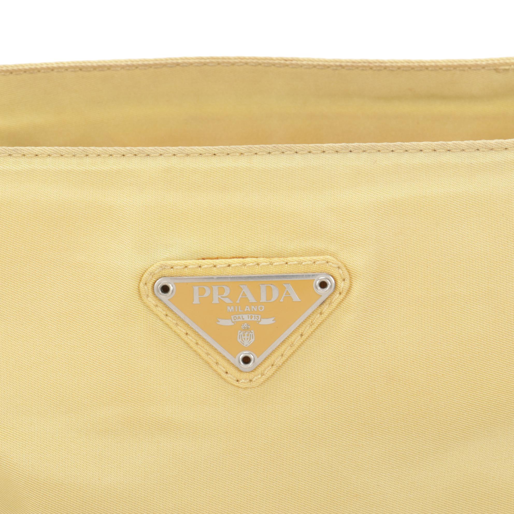 Prada Tote in Yellow Tessuto Nylon