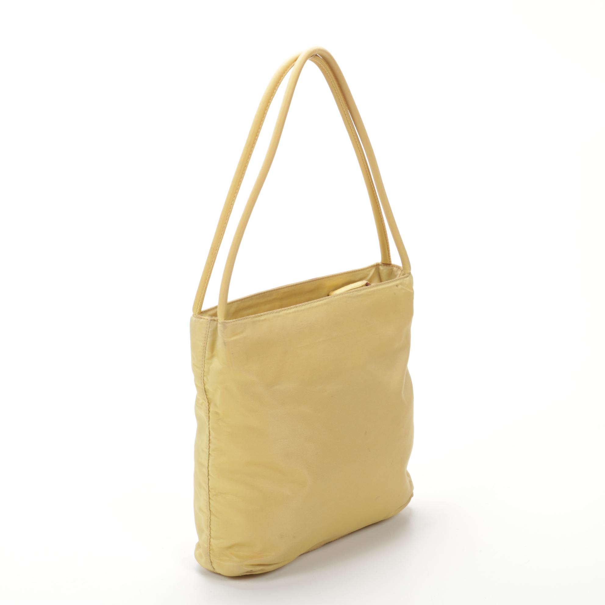 Prada Tote in Yellow Tessuto Nylon