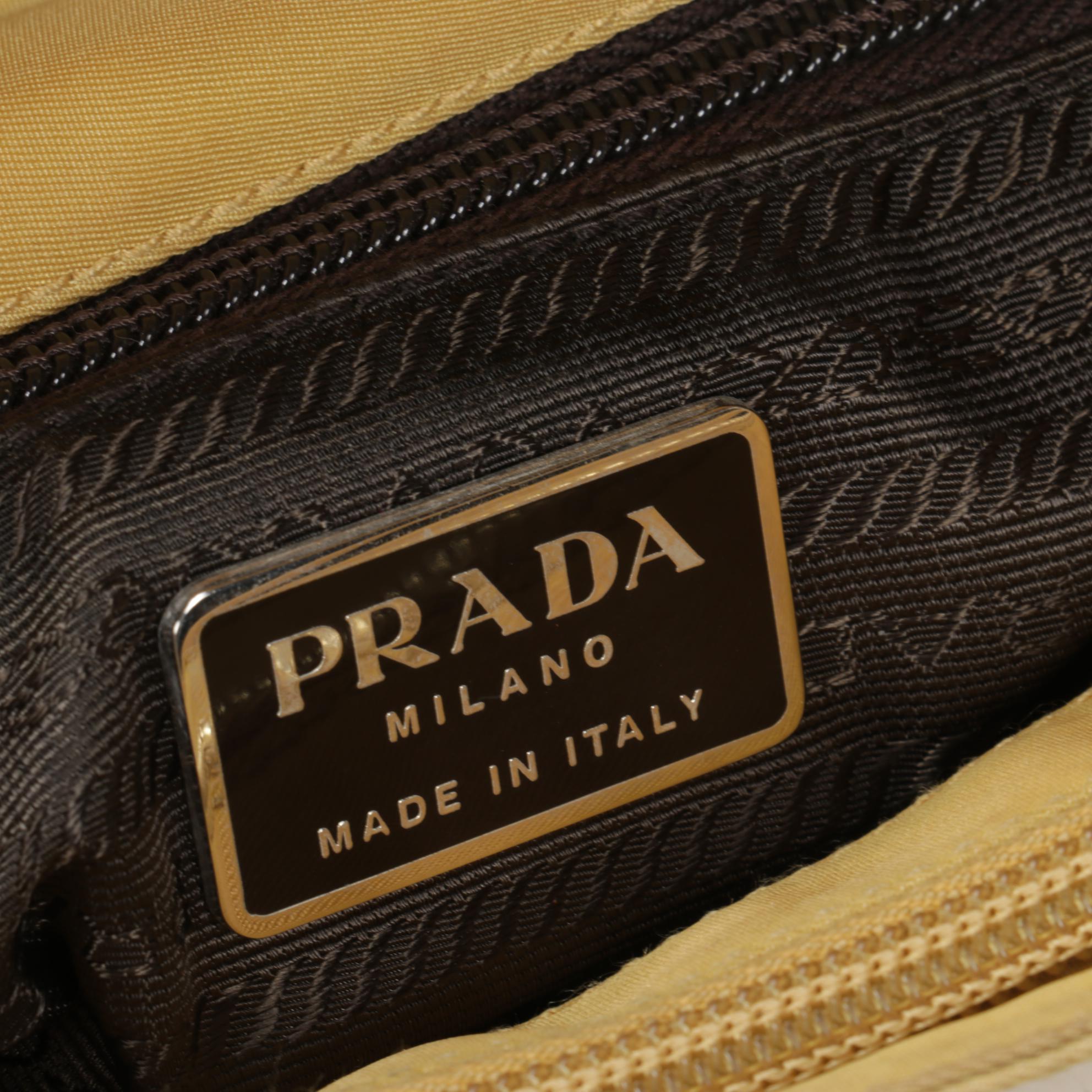 Prada Tote in Yellow Tessuto Nylon