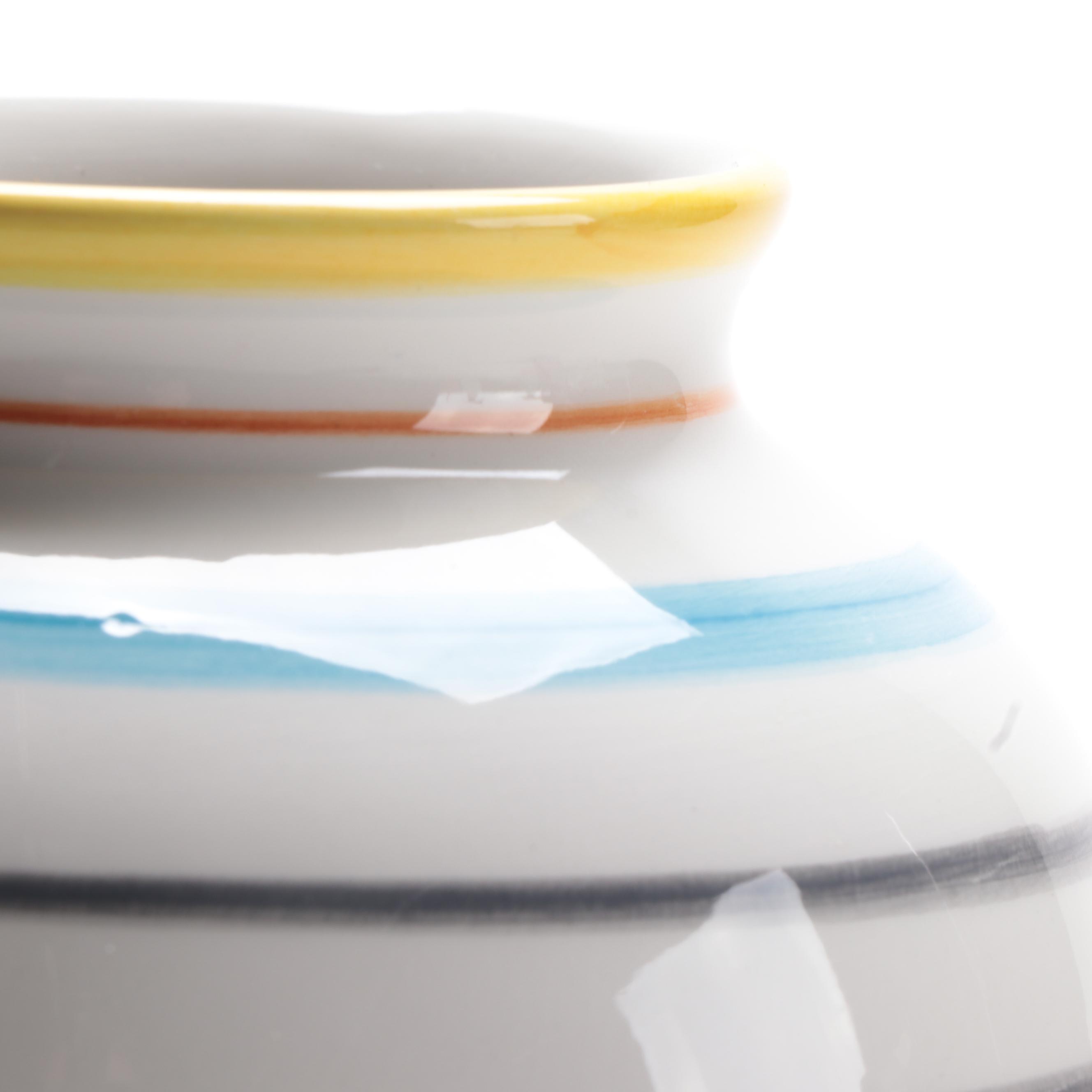 Este Ceramiche for Tiffany & Co. Striped Ceramic Vase