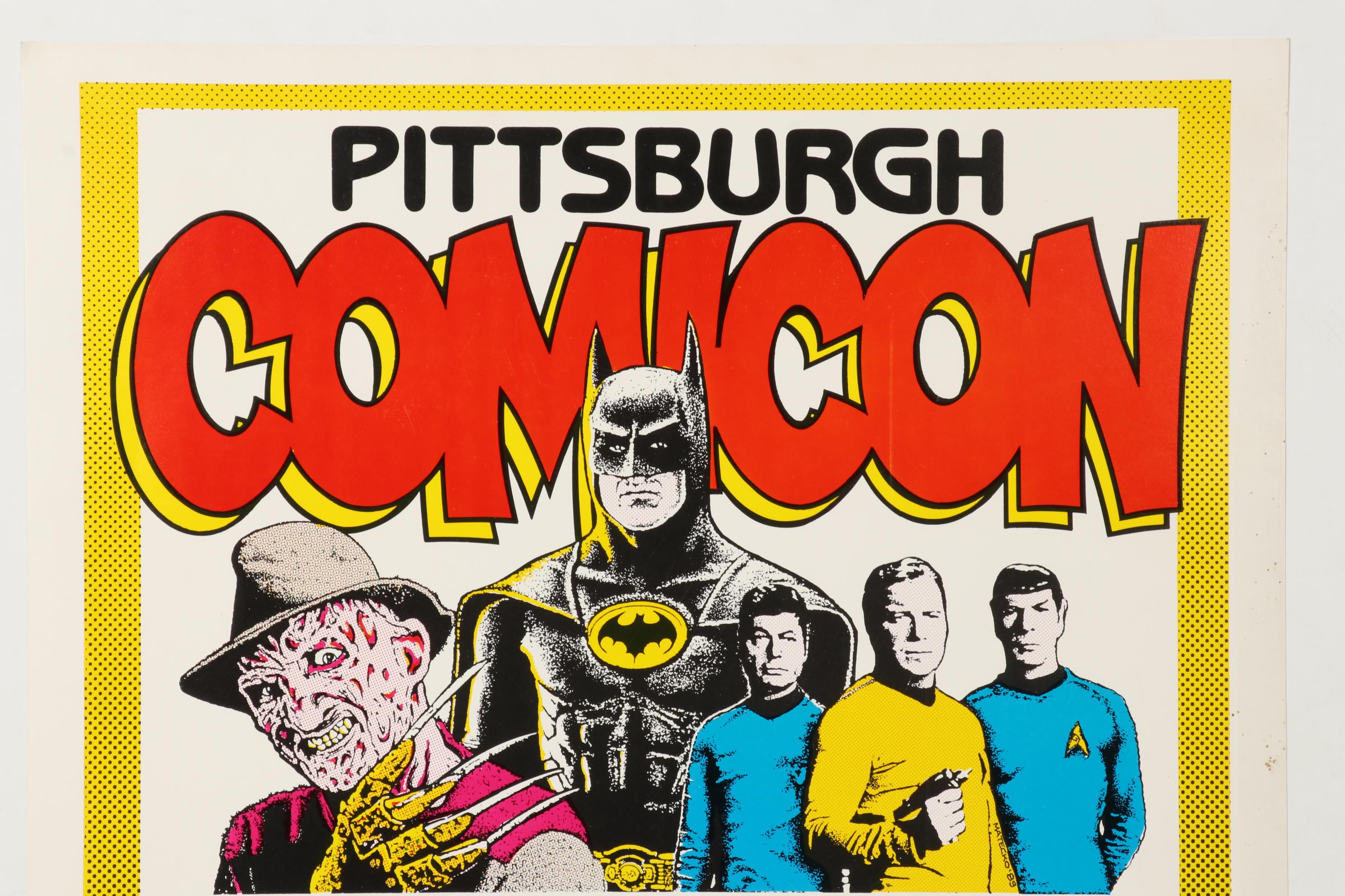 Pittsburgh Comicon Poster, 1989, Special Guest Star Adam West