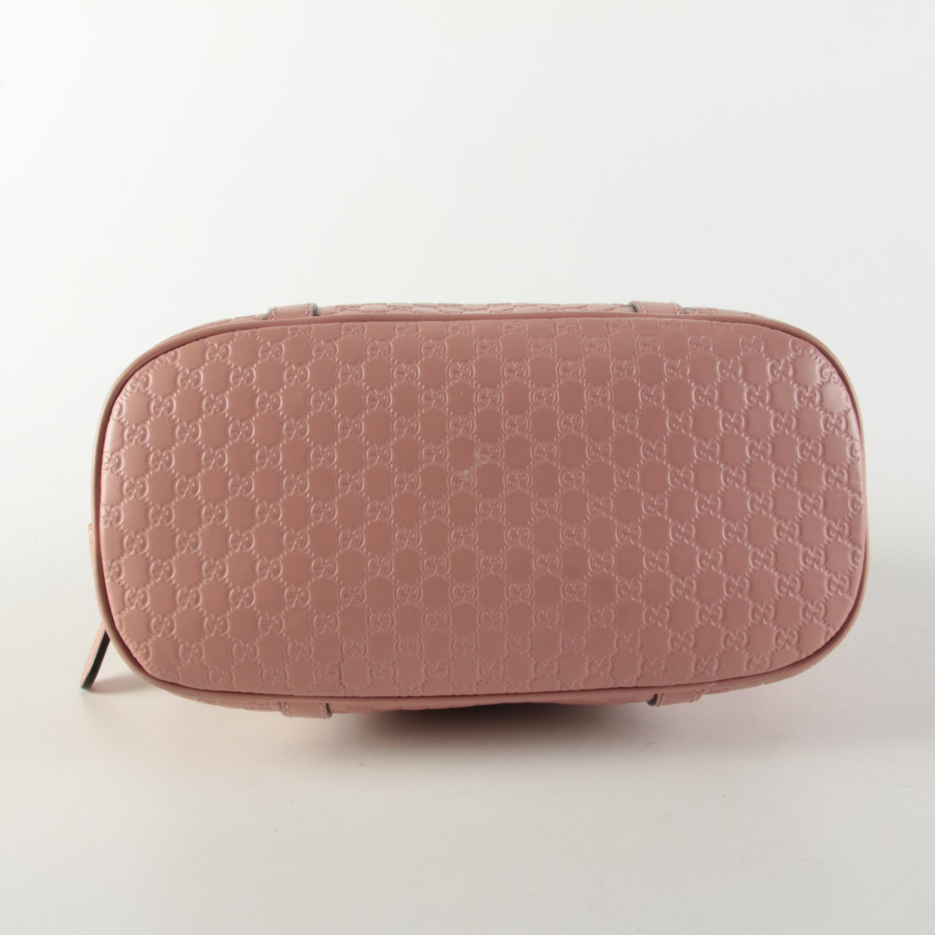 Gucci GG Microguccissima Mini Dome Satchel in Blush Leather