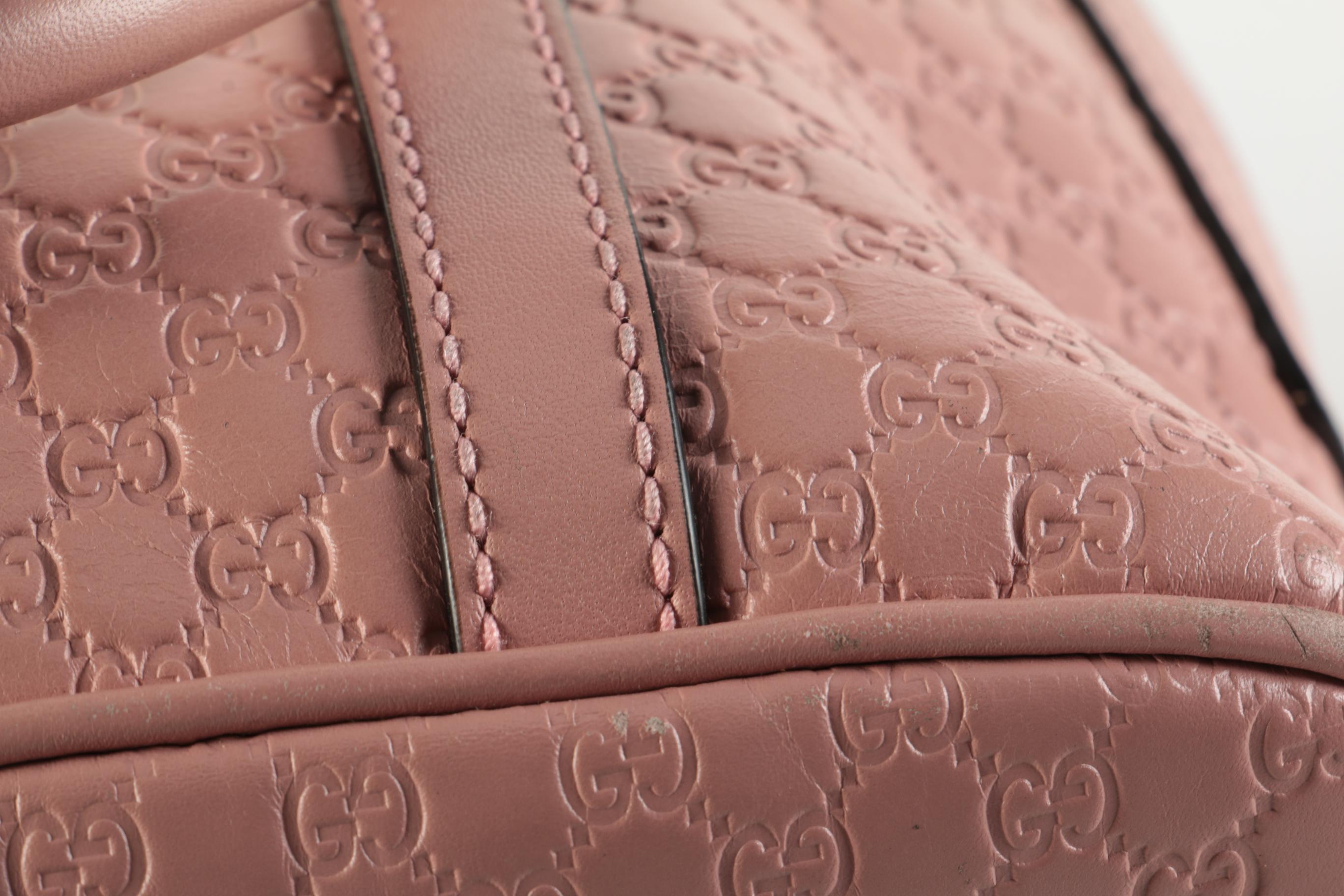 Gucci GG Microguccissima Mini Dome Satchel in Blush Leather