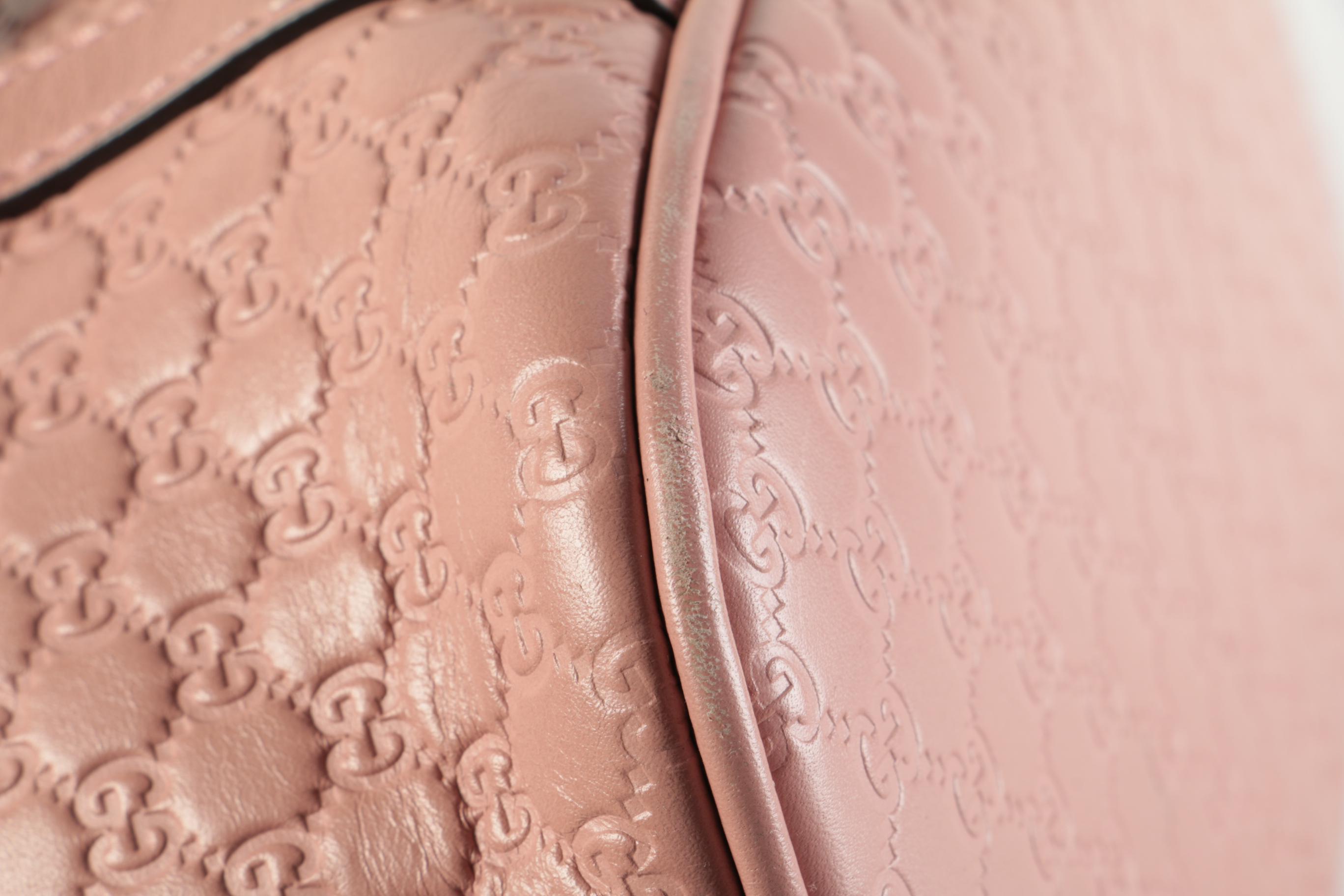 Gucci GG Microguccissima Mini Dome Satchel in Blush Leather