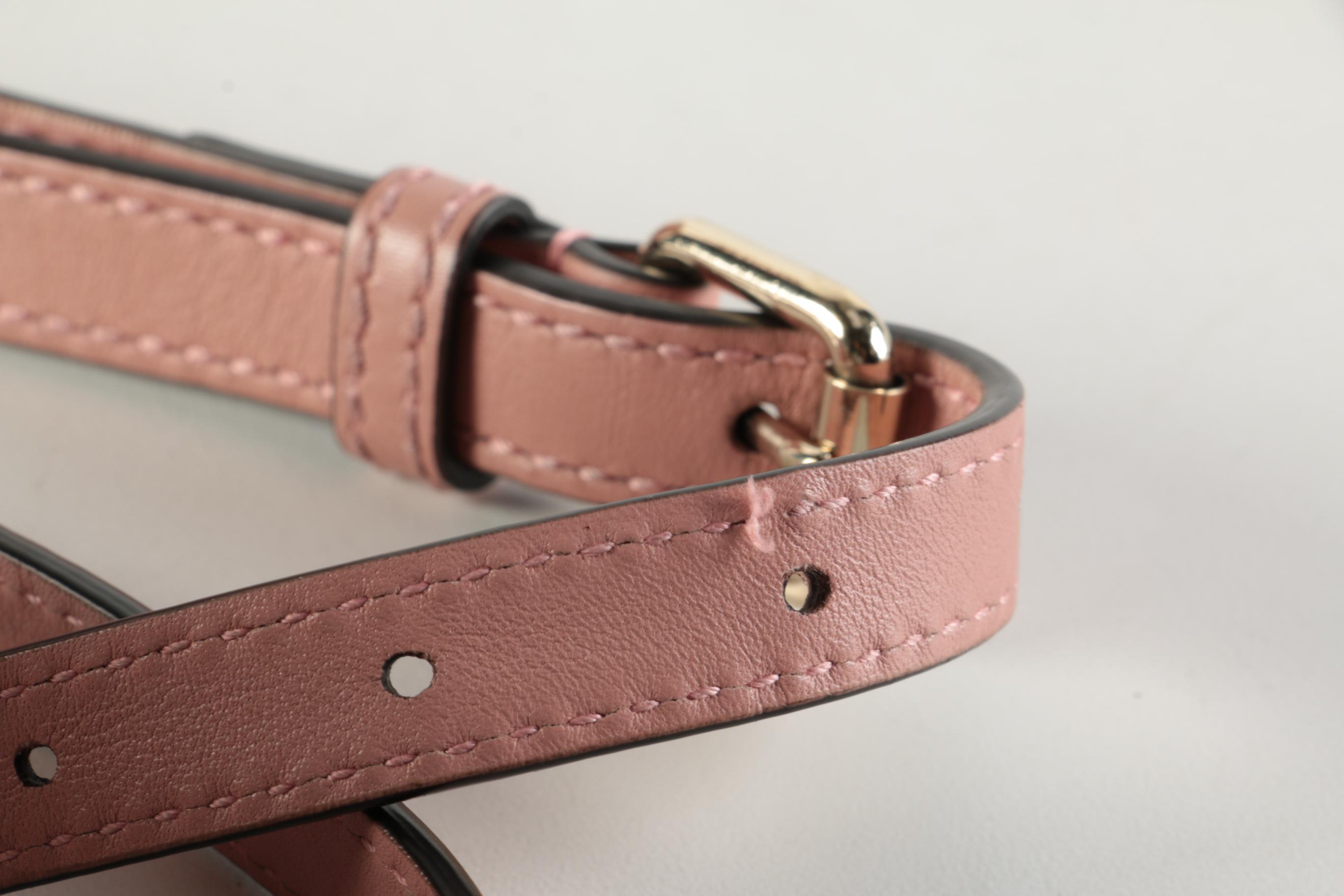 Gucci GG Microguccissima Mini Dome Satchel in Blush Leather