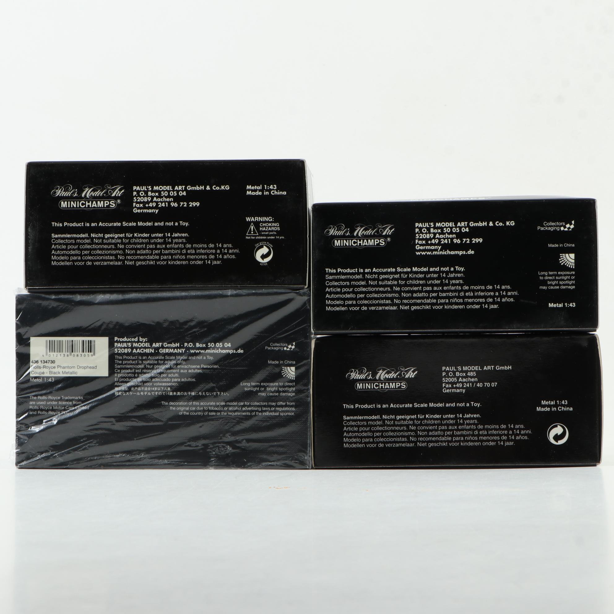 Minichamps Limited Edition Model Cars, Including Bentley, Lamborghini, and More