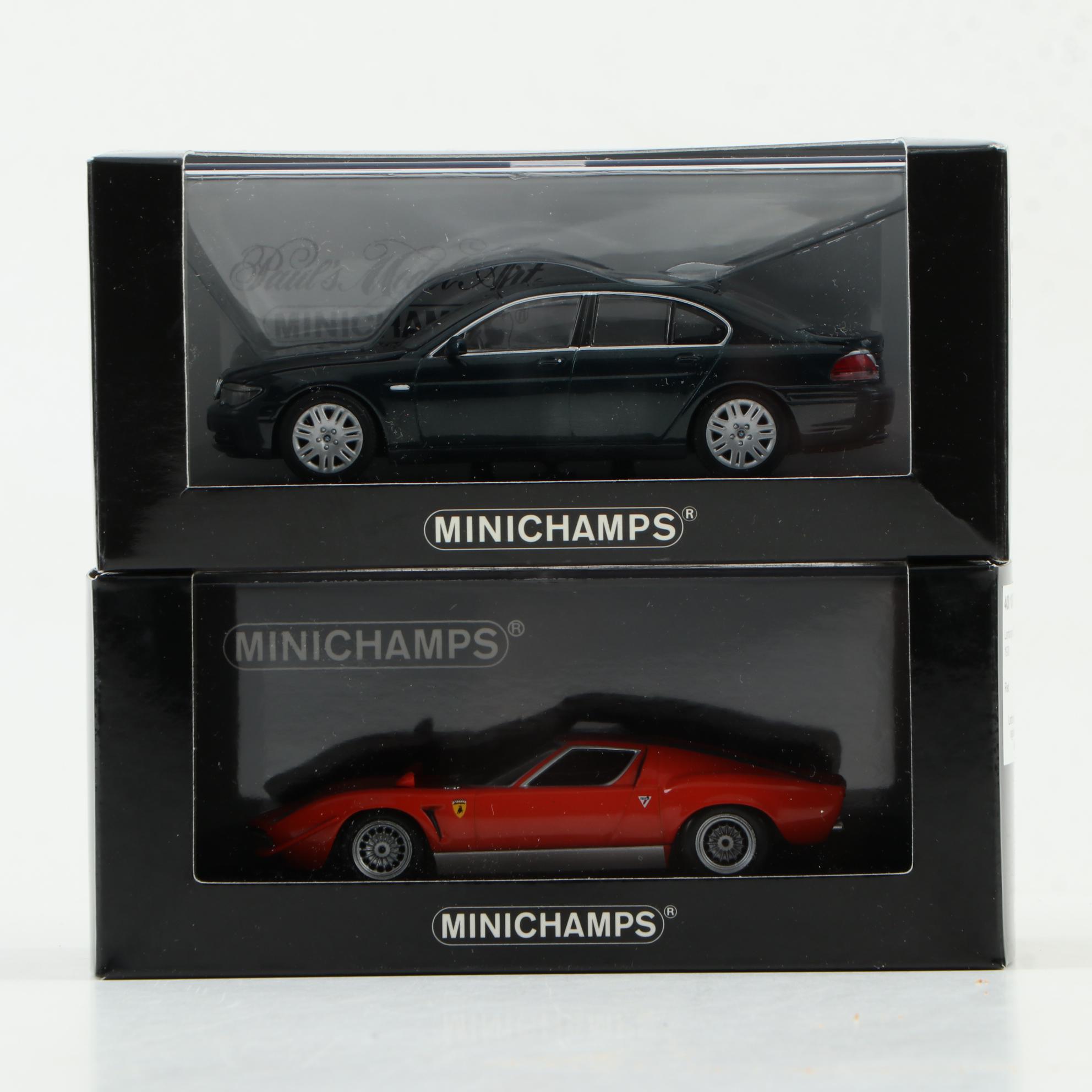 Minichamps Limited Edition Model Cars, Including Bentley, Lamborghini, and More