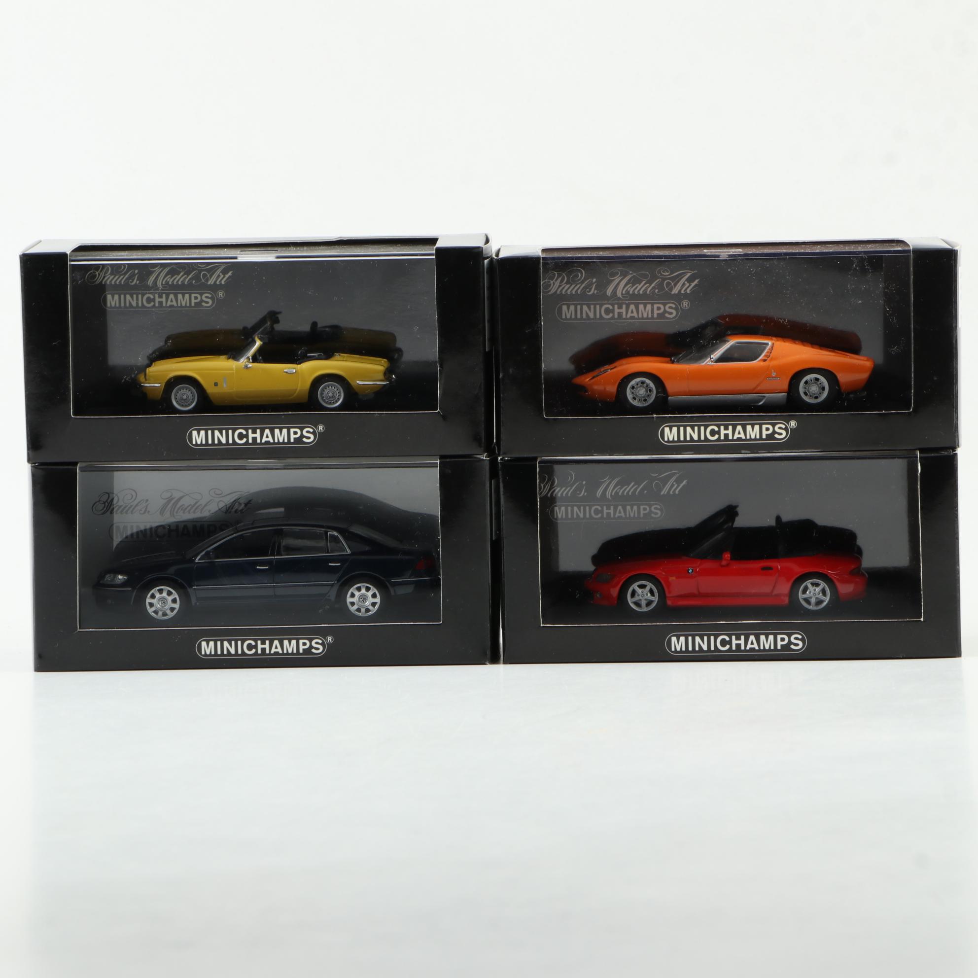 Minichamps Limited Edition Model Cars, Including Bentley, Lamborghini, and More
