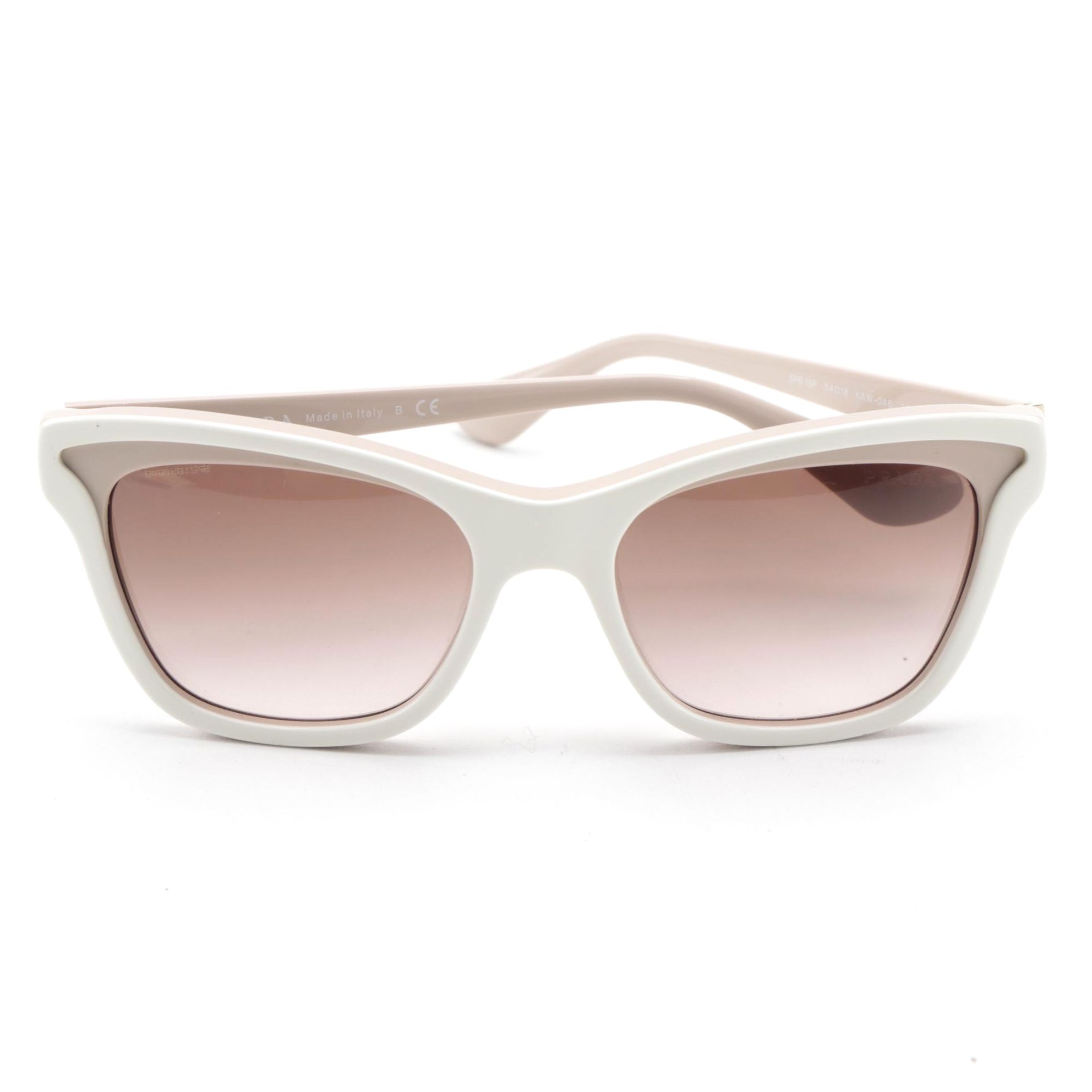 Prada SPR 16P Contrast Cat Eye Sunglasses