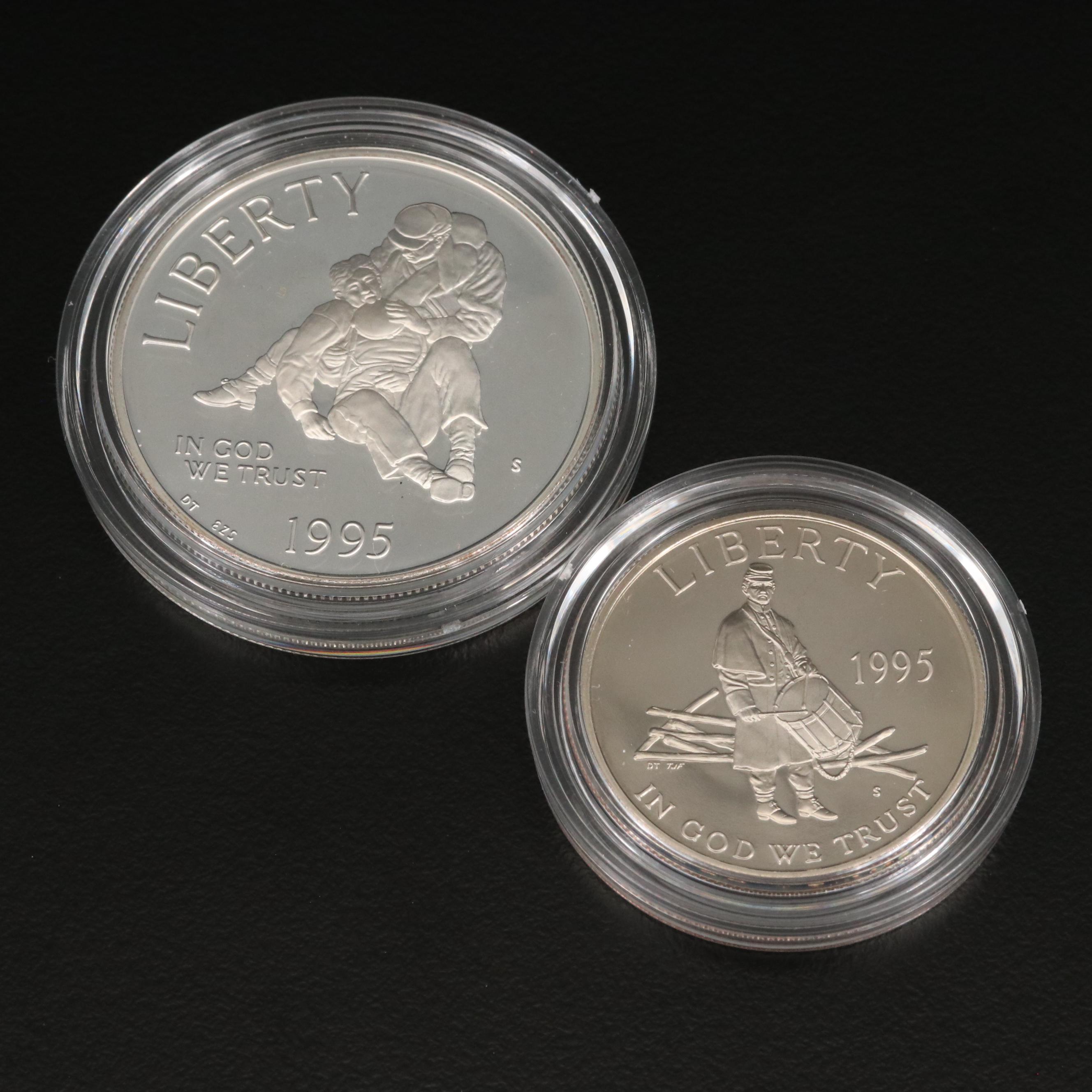1995 Commemorative Civil War Silver Coin Set