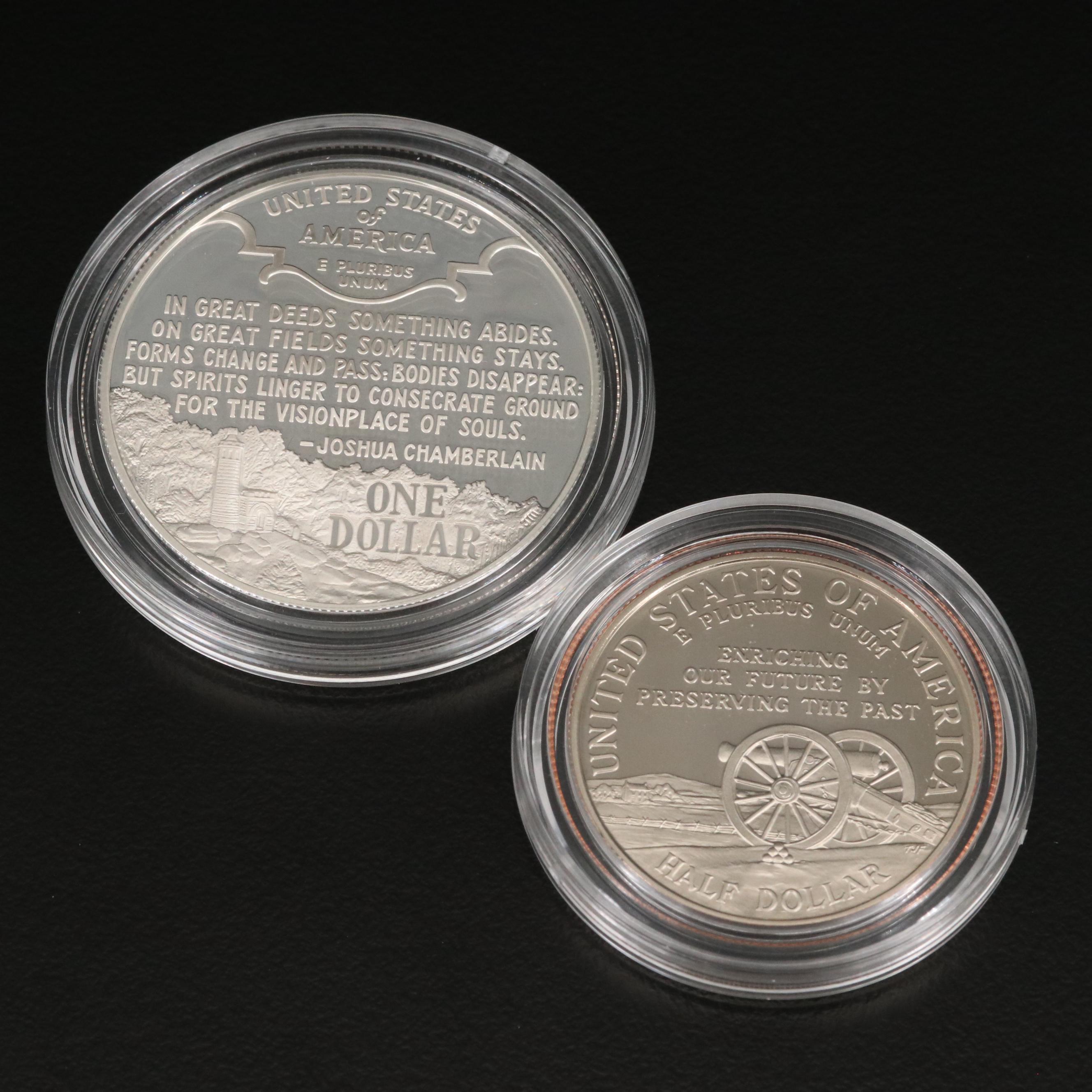 1995 Commemorative Civil War Silver Coin Set