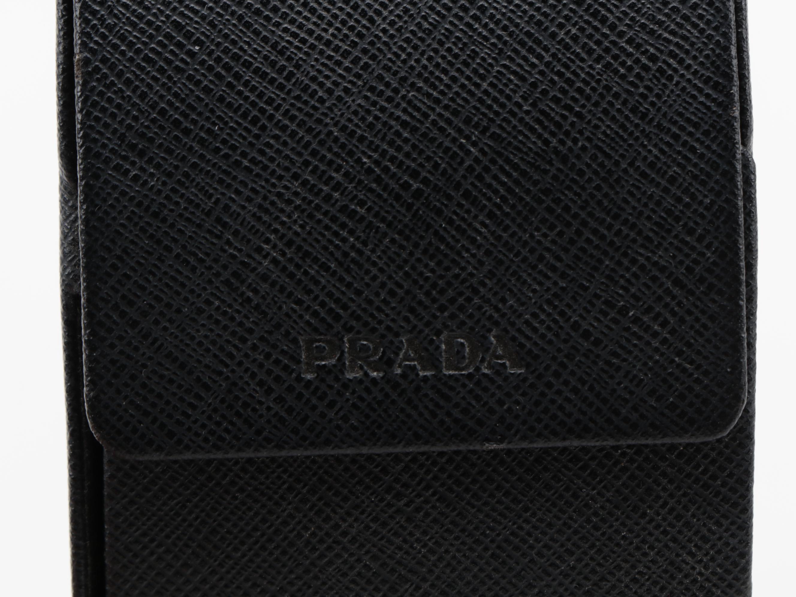 Prada SPR230 Black Modified Cat Eye Sunglasses with Case and Box