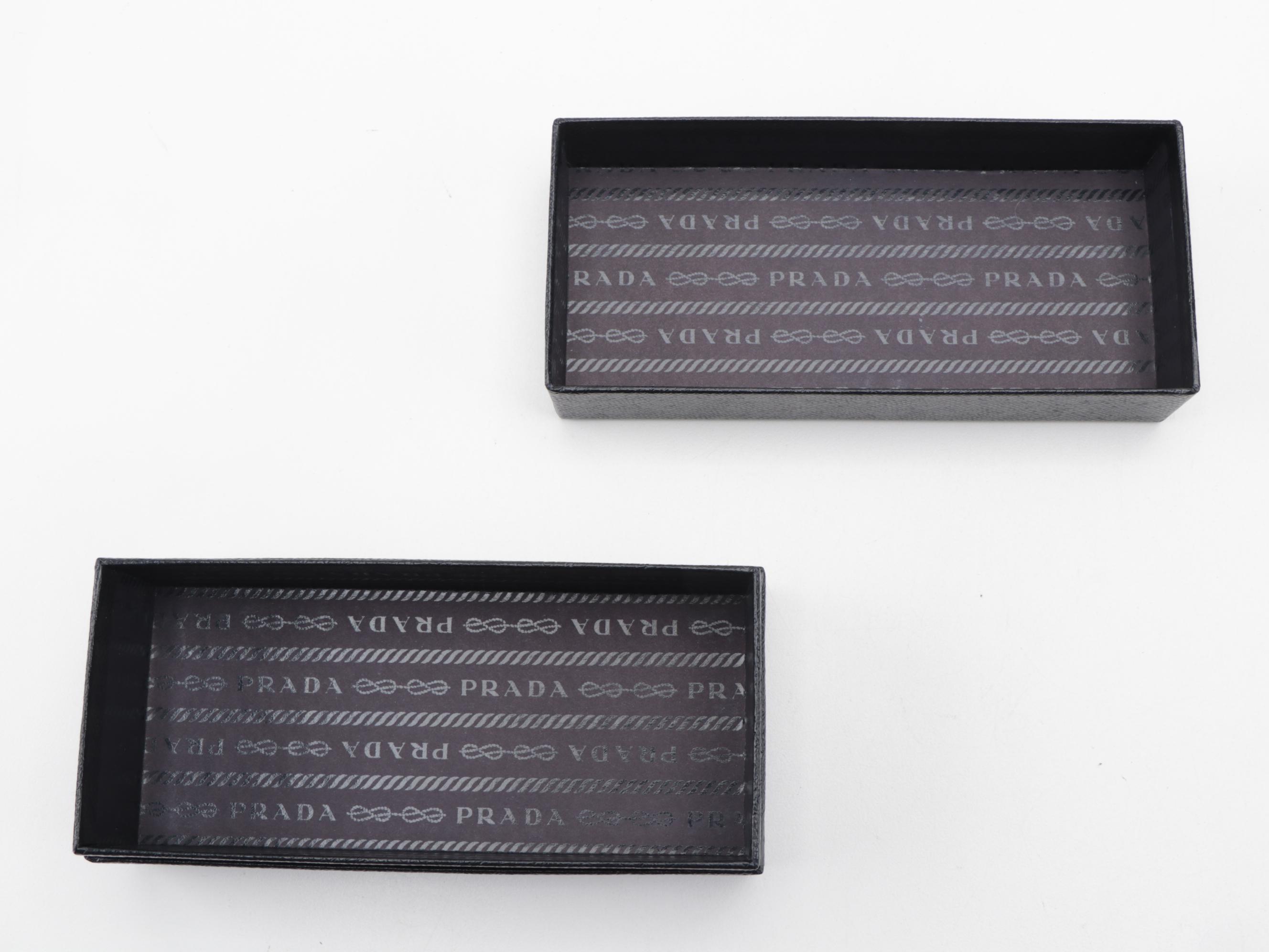 Prada SPR230 Black Modified Cat Eye Sunglasses with Case and Box