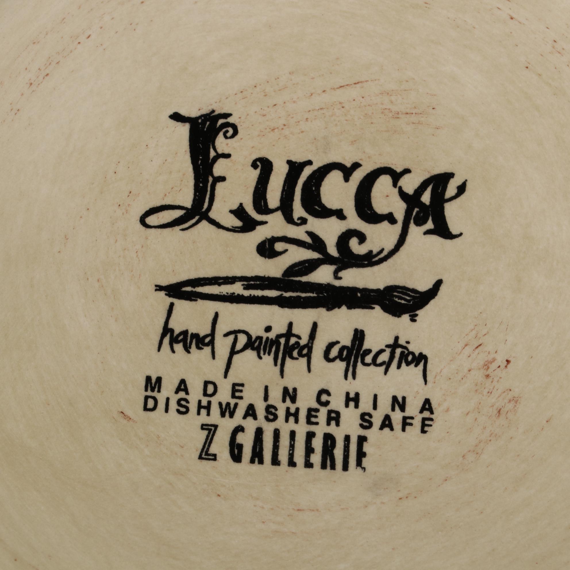Z Gallerie "Lucca" Hand-Painted Ceramic Dinnerware