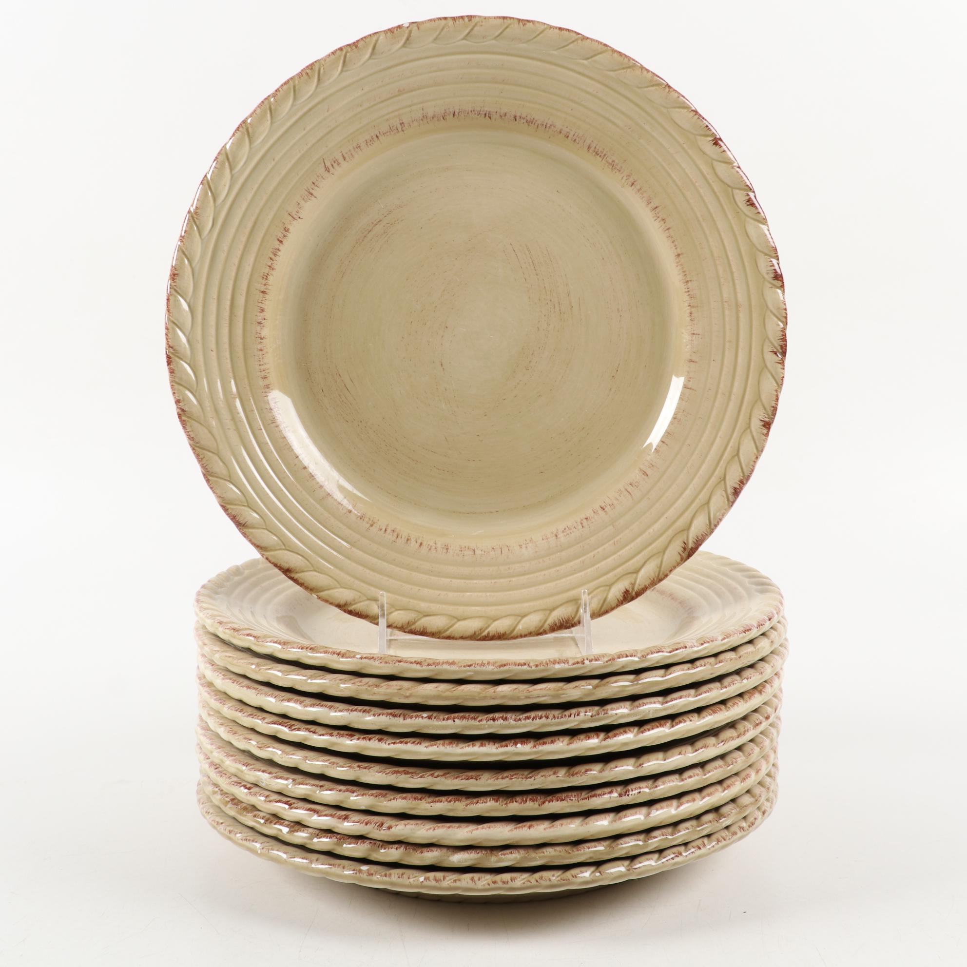 Z Gallerie "Lucca" Hand-Painted Ceramic Dinnerware