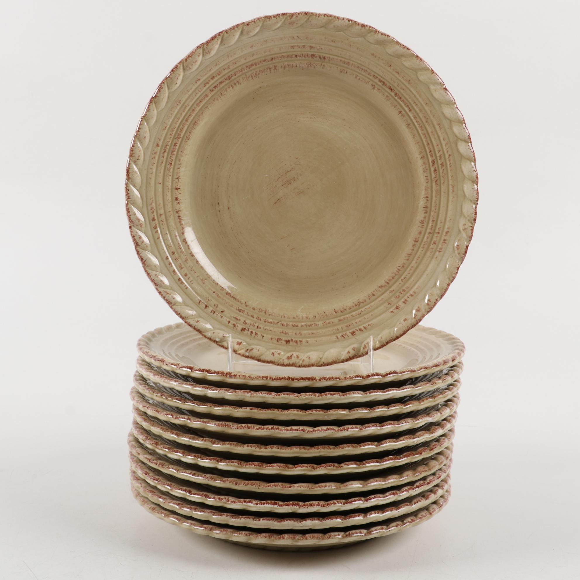 Z Gallerie "Lucca" Hand-Painted Ceramic Dinnerware