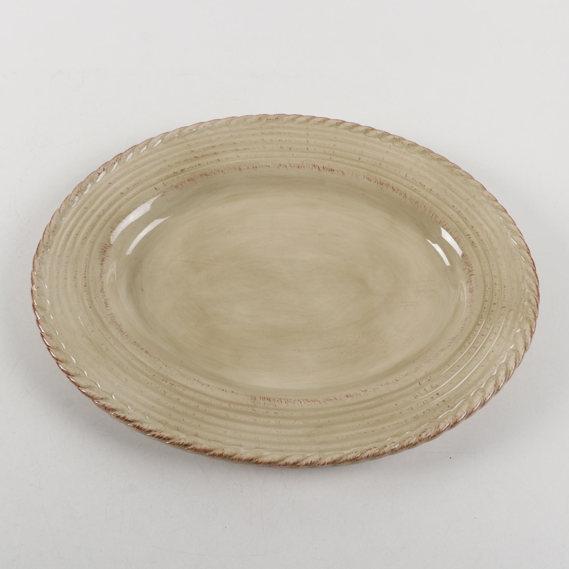 Z Gallerie "Lucca" Hand-Painted Ceramic Dinnerware