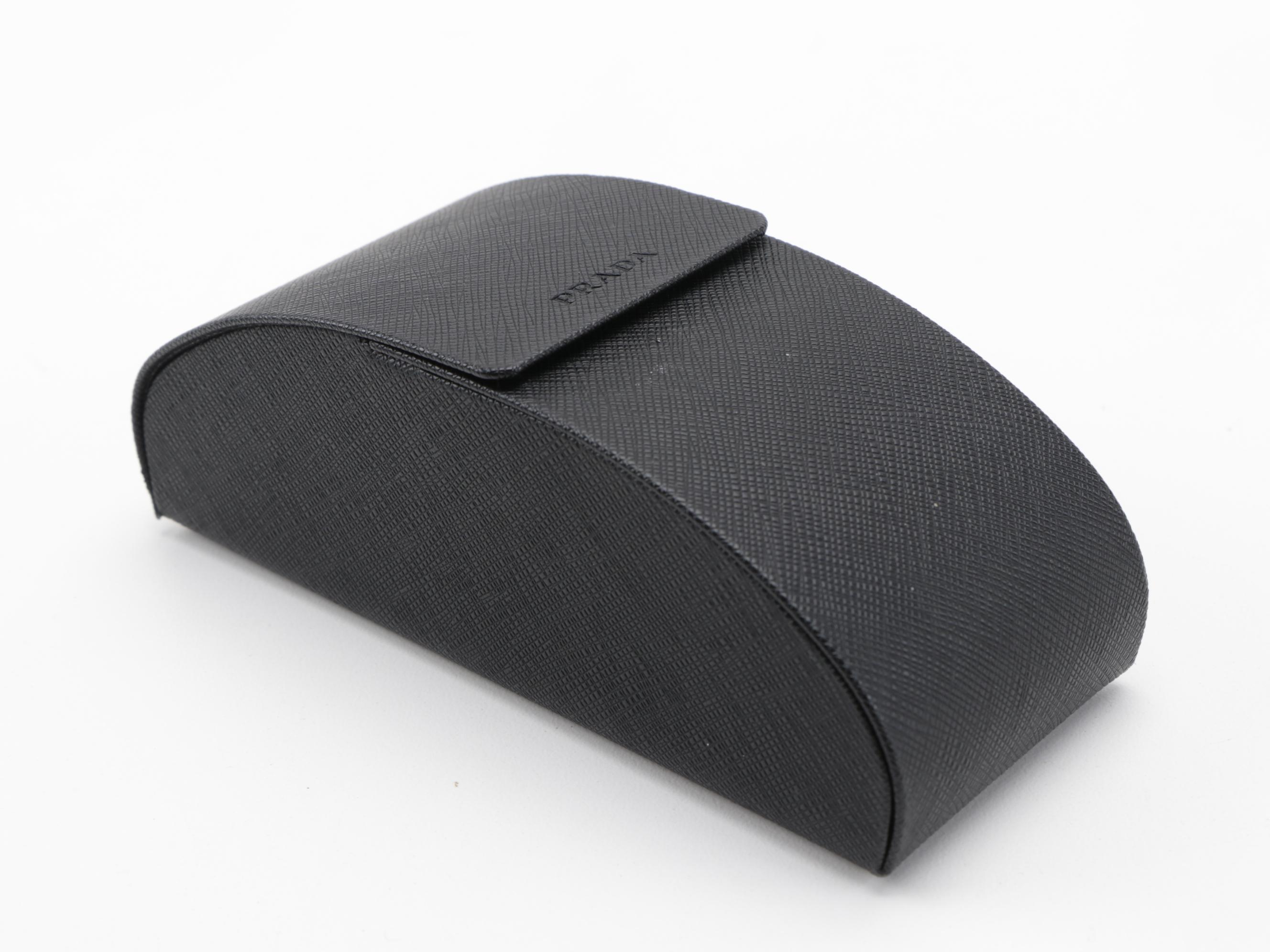 Prada SPR170 Black Modified Cat Eye Sunglasses with Case