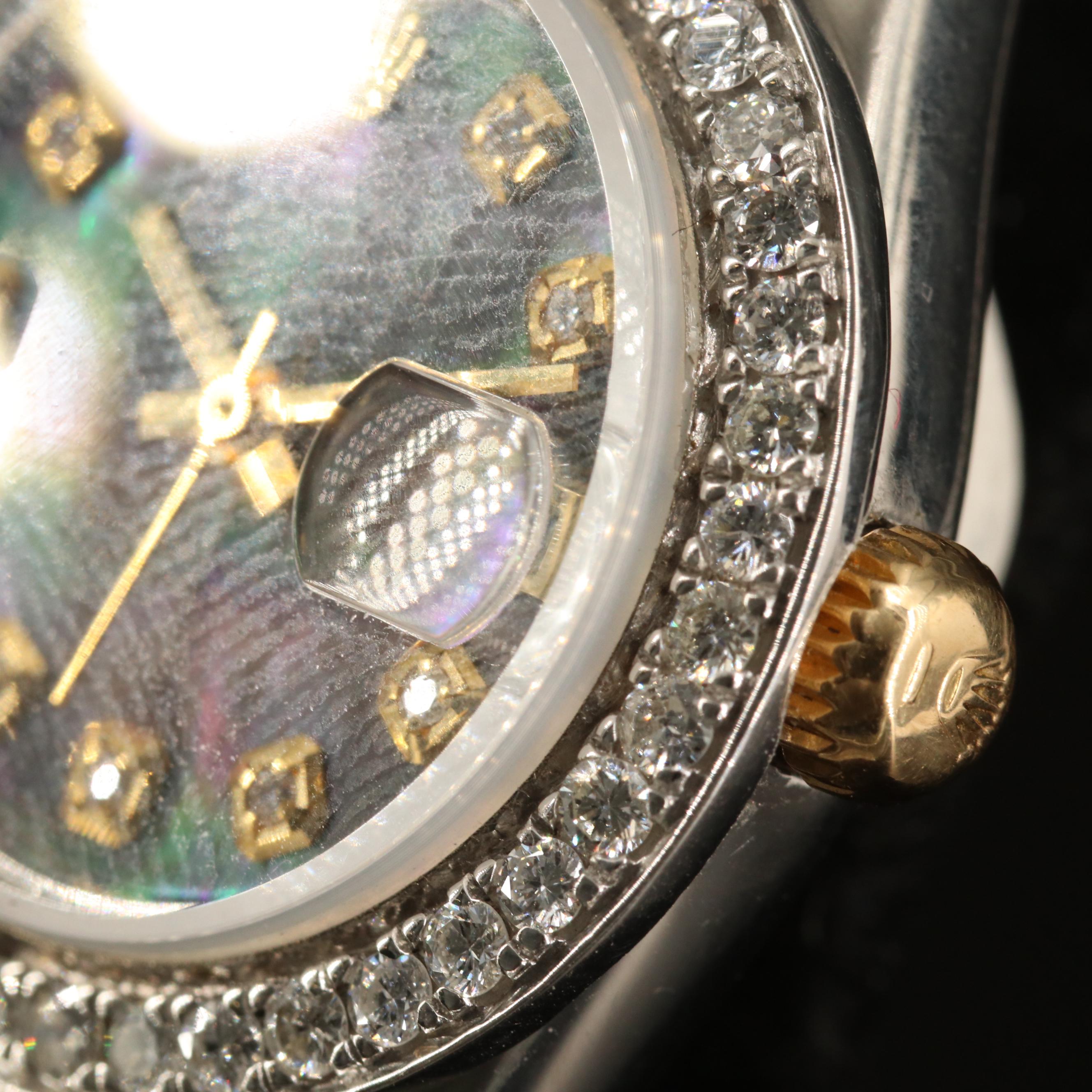 1981 Rolex "Datejust" 1.25  CTW Diamond, 14K Gold and Stainless Steel Watch