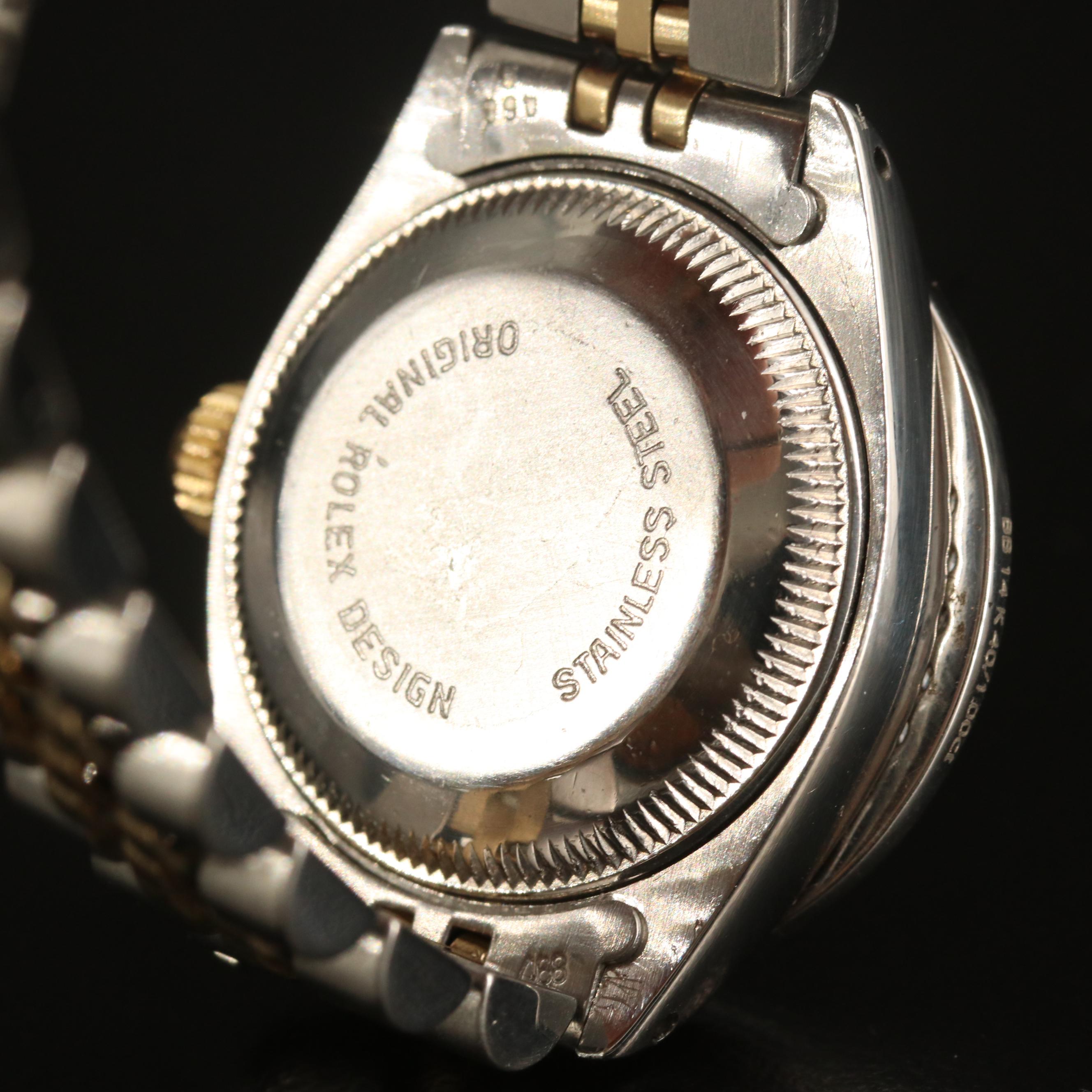 1981 Rolex "Datejust" 1.25  CTW Diamond, 14K Gold and Stainless Steel Watch