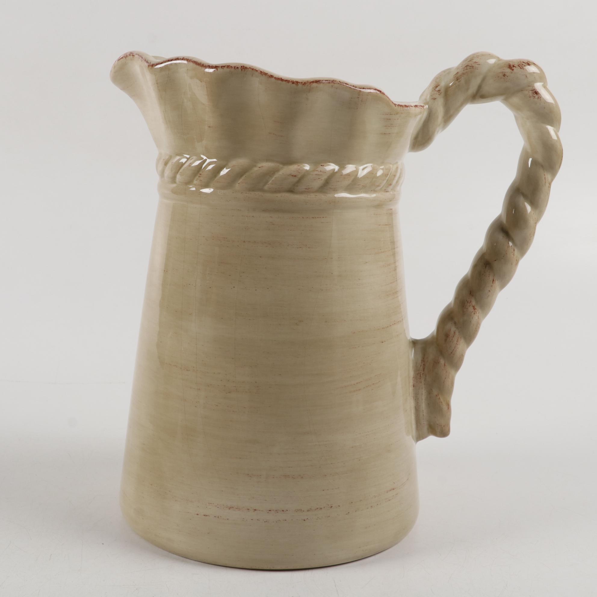 Z Gallerie "Lucca" Hand-Painted Ceramic Dinnerware