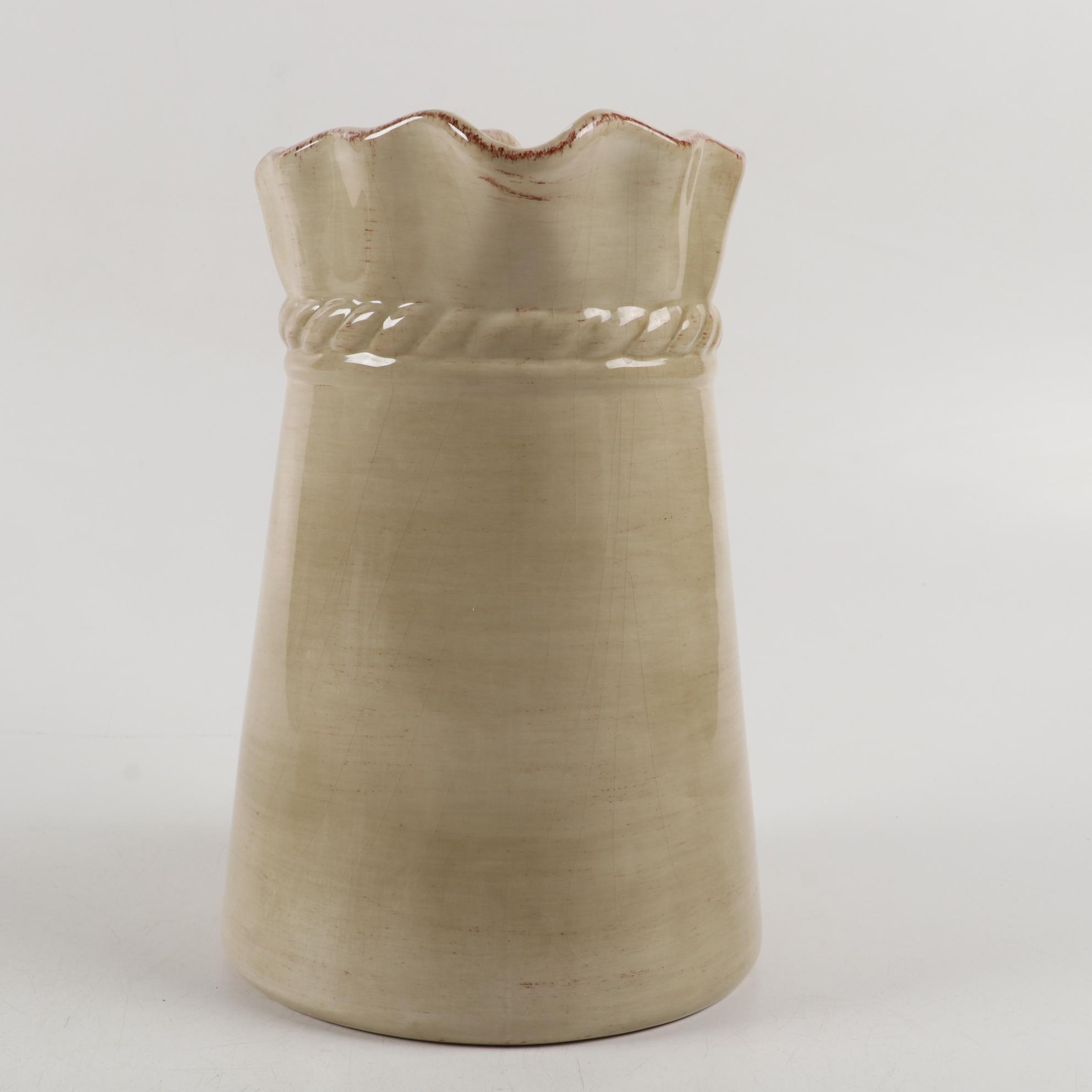 Z Gallerie "Lucca" Hand-Painted Ceramic Dinnerware